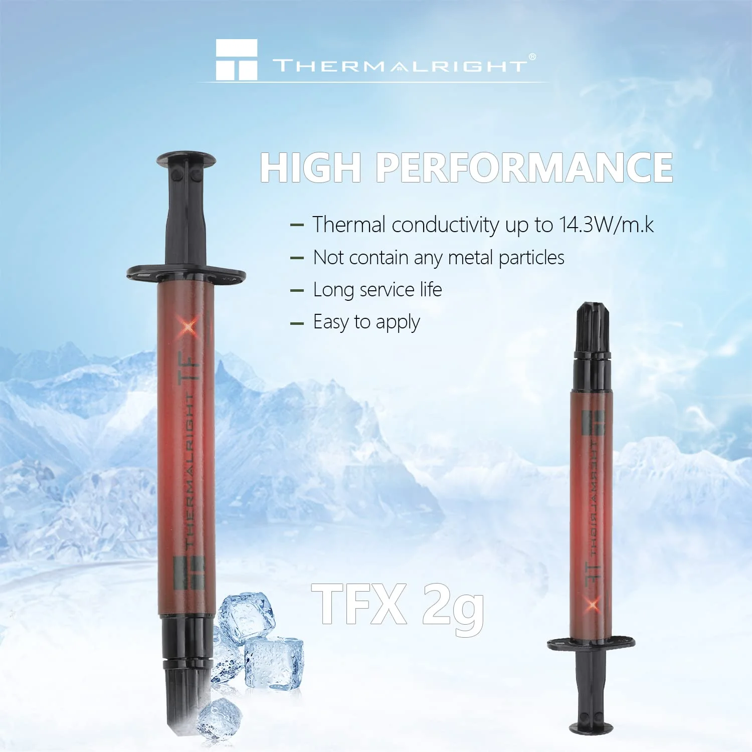 خمیر حرارتی Thermalright TFX 2g، گریس حرارتی با عملکرد بالا برای خنک کردن تمام پردازنده ها، خمیر هیت سینک با دوام بالا 14.3W/m. کارت گرافیک و هیت سینک در کامپیوترها و کنسول ها