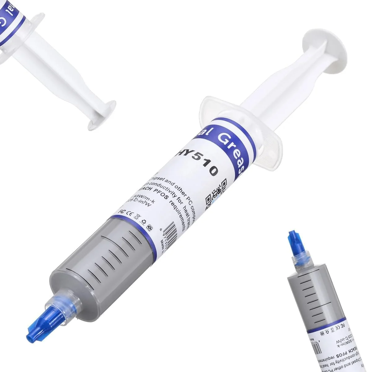 خمیر حرارتی STS، قابل استفاده مجدد (30 گرم) سرنگ بزرگ، خمیر سیلیکونی رسانای حرارتی، خنک کننده، مناسب برای PC/CPU/GPU/LED/VGA (خاکستری) (5 عدد ~ خاکستری) خمیر حرارتی STS، قابل استفاده مجدد (30 گرم) سرنگ بزرگ، خمیر سیلیکونی رسانای حرارتی، خنک کننده، مناسب برای PC/CPU/GPU/LED/VGA (خاکستری) (5 عدد ~ خاکستری)