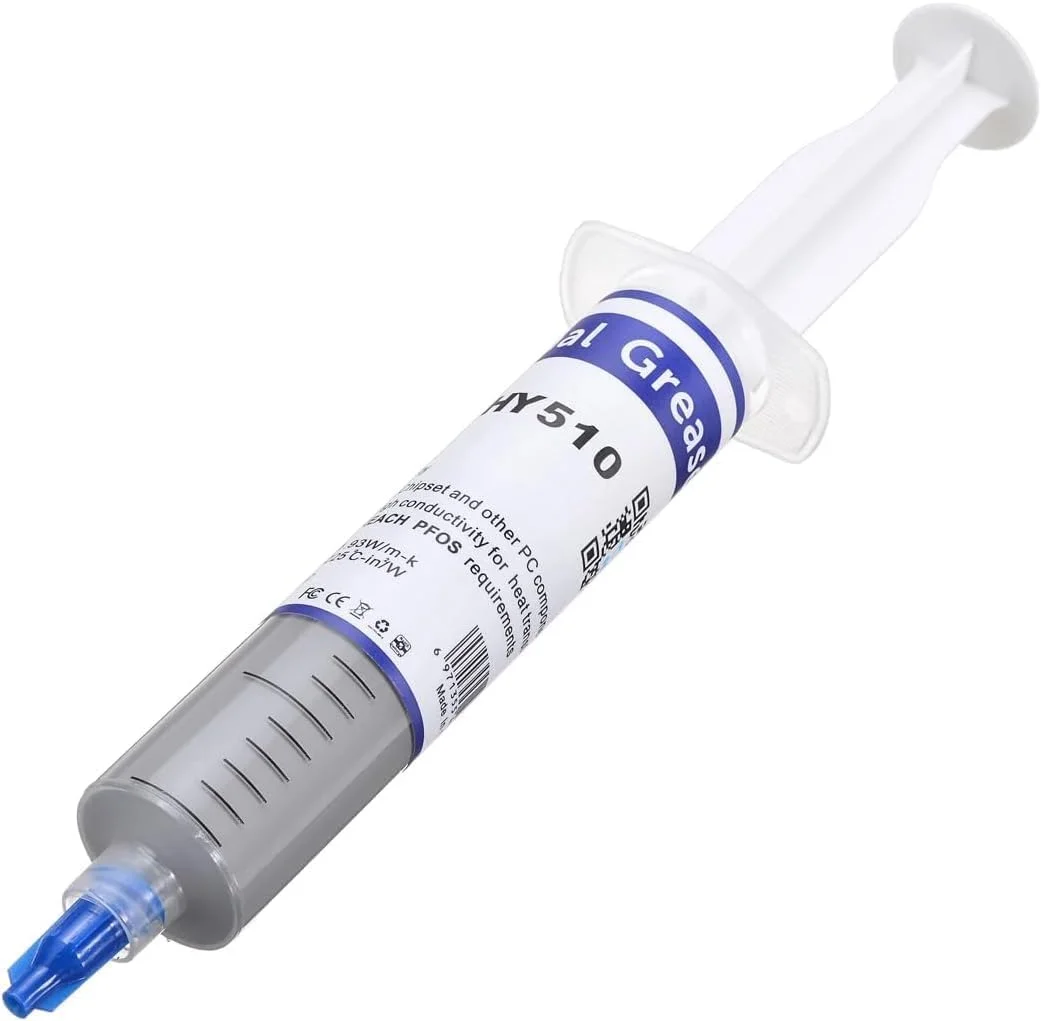 خمیر حرارتی STS، قابل استفاده مجدد (30 گرم) سرنگ بزرگ، خمیر سیلیکونی رسانای حرارتی، خنک کننده، مناسب برای PC/CPU/GPU/LED/VGA (خاکستری) (5 عدد ~ خاکستری) خمیر حرارتی STS، قابل استفاده مجدد (30 گرم) سرنگ بزرگ، خمیر سیلیکونی رسانای حرارتی، خنک کننده، مناسب برای PC/CPU/GPU/LED/VGA (خاکستری) (5 عدد ~ خاکستری)