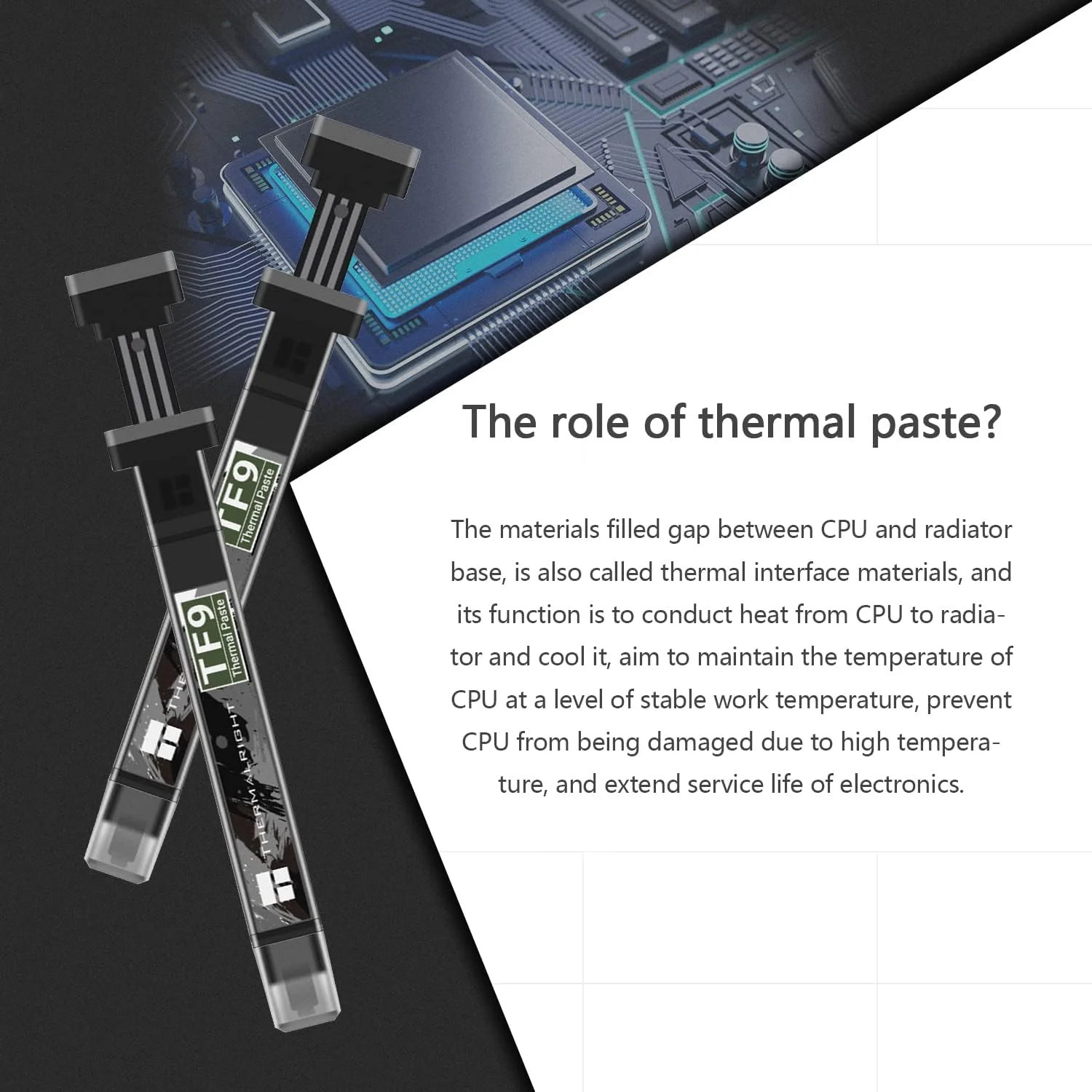 خمیر حرارتی Thermalright TF9 2.9g، خمیر هیت سینک با کارایی بالا بر پایه کربن، خمیر حرارتی CPU برای همه خنک کننده ها، مواد رابط حرارتی با دوام بالا 14W/m.k، 2.9 گرم خمیر حرارتی Thermalright TF9 2.9g، خمیر هیت سینک با کارایی بالا بر پایه کربن، خمیر حرارتی CPU برای همه خنک کننده ها، مواد رابط حرارتی با دوام بالا 14W/m.k، 2.9 گرم