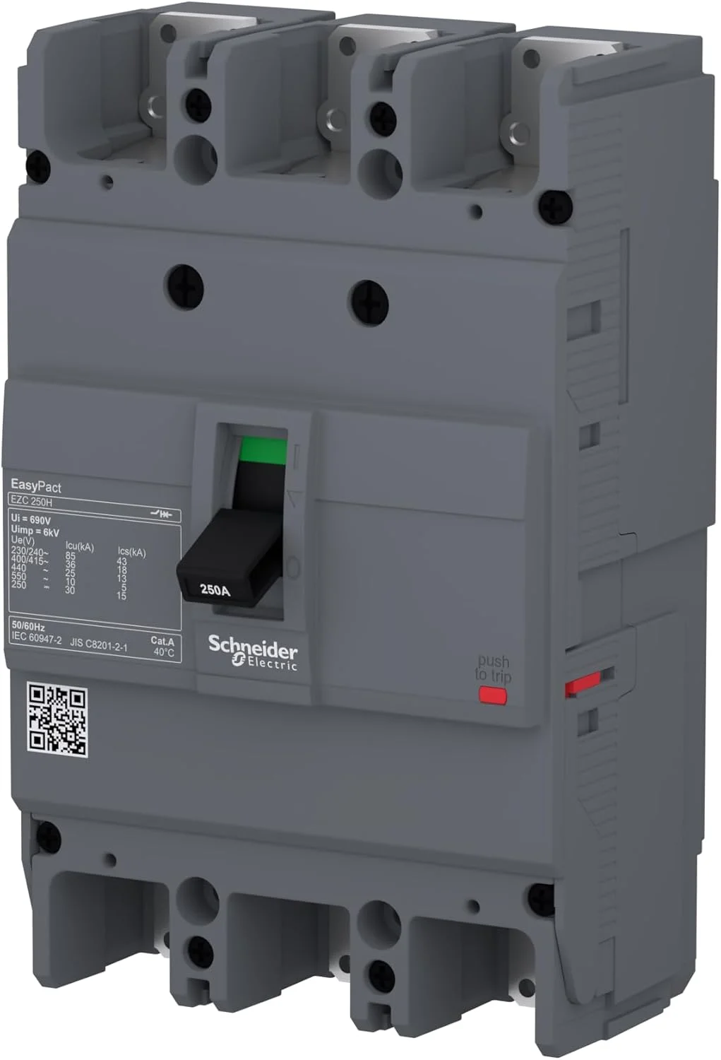 کلید مینیاتوری سه پل 250 آمپر اشنایدر الکتریک مدل EasyPact EZC250H TMD کلید مینیاتوری سه پل 250 آمپر اشنایدر الکتریک مدل EasyPact EZC250H TMD