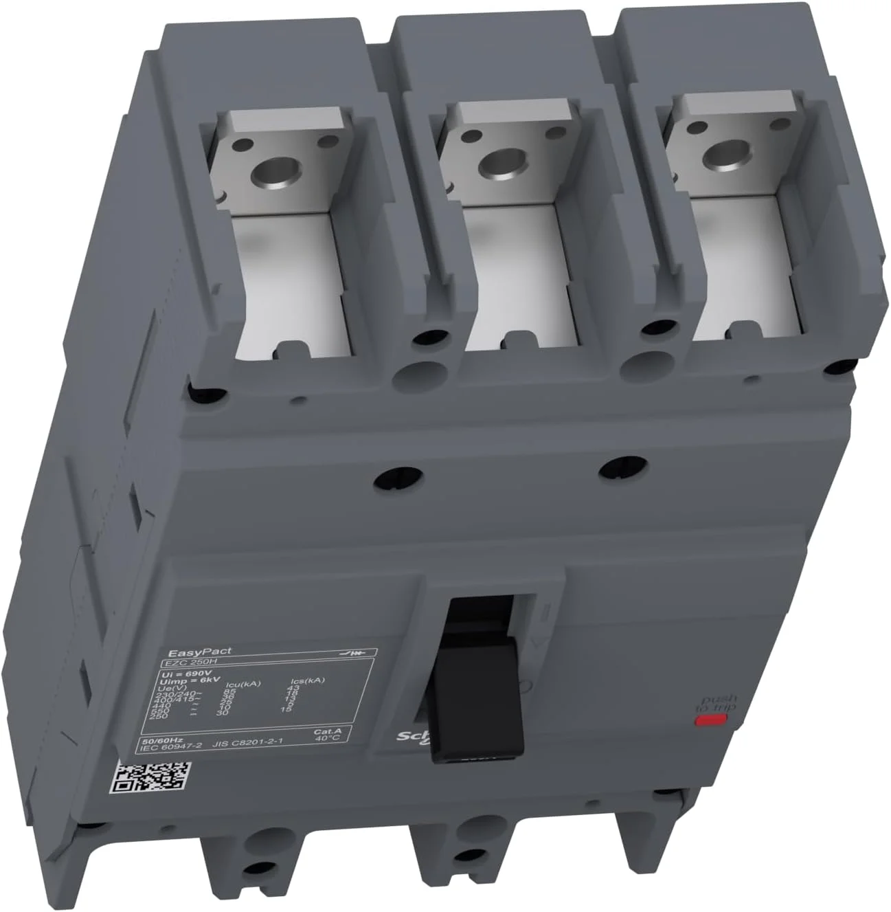 کلید مینیاتوری سه پل 250 آمپر اشنایدر الکتریک مدل EasyPact EZC250H TMD کلید مینیاتوری سه پل 250 آمپر اشنایدر الکتریک مدل EasyPact EZC250H TMD