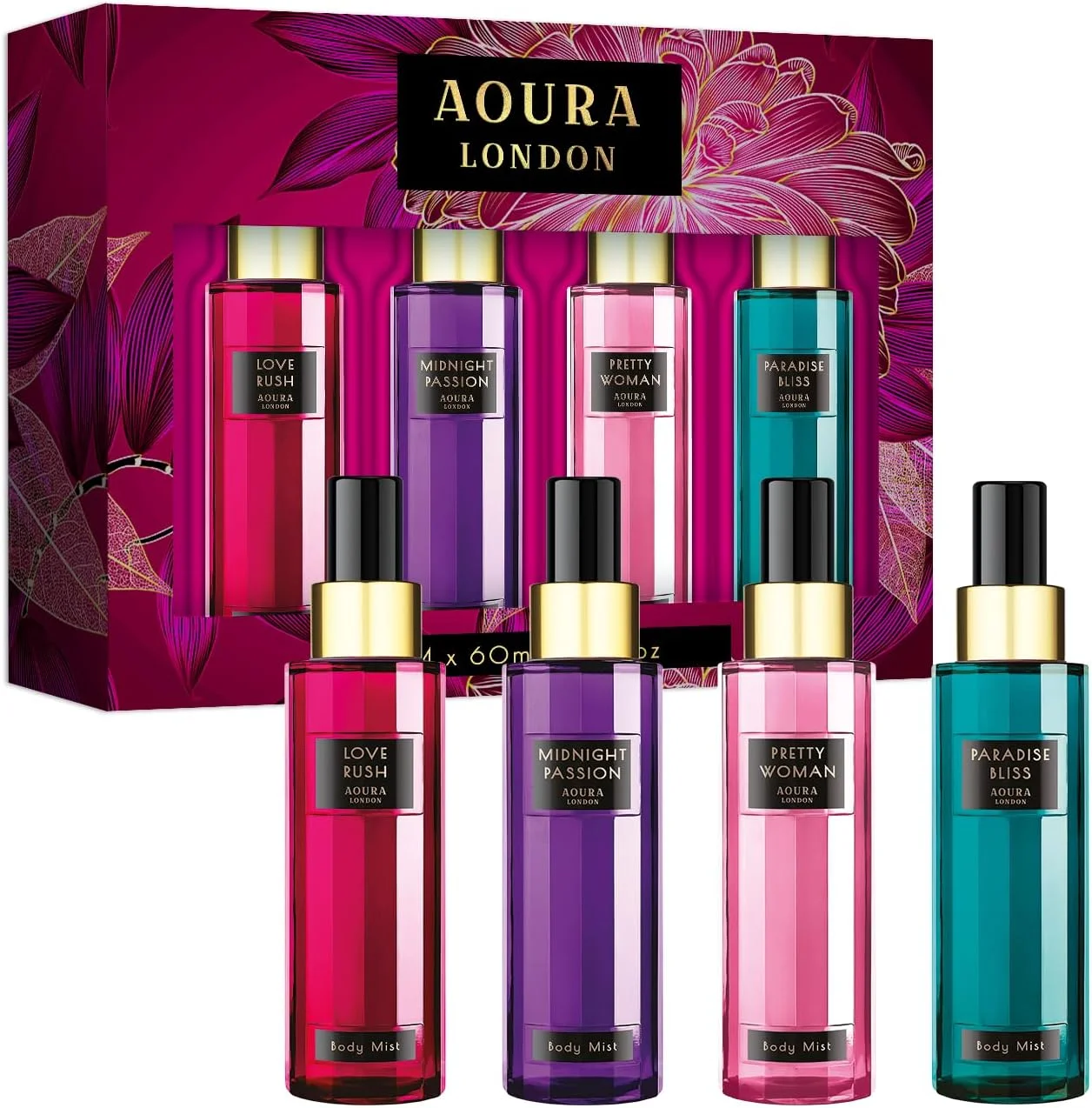 مجموعه عطر آئورا (60ml x 4) مجموعه عطر آئورا (60ml x 4)