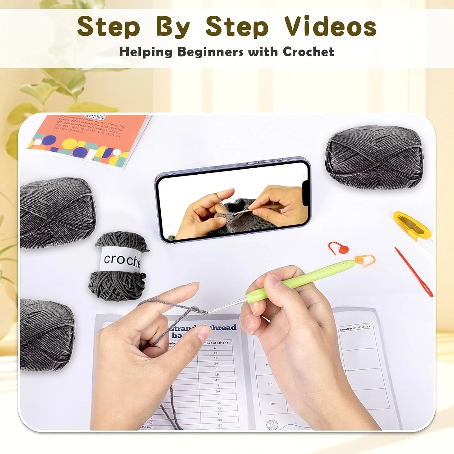 ست قلاب بافی برای مبتدیان، ست کیف قلاب بافی با دستورالعمل های گام به گام و آموزش های ویدئویی، ست کیف دوشی قلاب بافی، کیف دستی قلاب بافی DIY، هدیه قلاب بافی برای بزرگسالان، کودکان، دوستداران قلاب بافی، خاکستری ست قلاب بافی برای مبتدیان، ست کیف قلاب بافی با دستورالعمل های گام به گام و آموزش های ویدئویی، ست کیف دوشی قلاب بافی، کیف دستی قلاب بافی DIY، هدیه قلاب بافی برای بزرگسالان، کودکان، دوستداران قلاب بافی، خاکستری