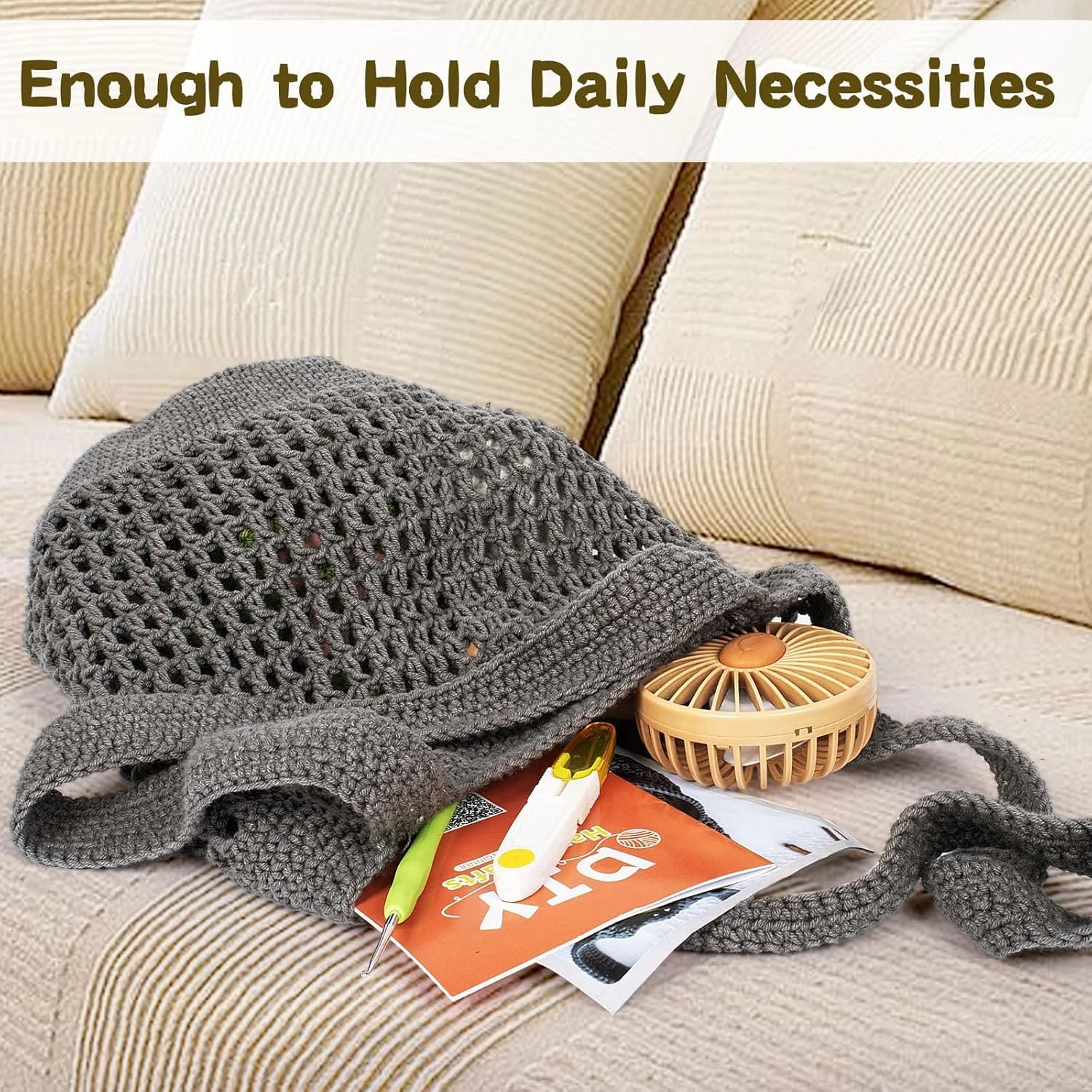 ست قلاب بافی برای مبتدیان، ست کیف قلاب بافی با دستورالعمل های گام به گام و آموزش های ویدئویی، ست کیف دوشی قلاب بافی، کیف دستی قلاب بافی DIY، هدیه قلاب بافی برای بزرگسالان، کودکان، دوستداران قلاب بافی، خاکستری ست قلاب بافی برای مبتدیان، ست کیف قلاب بافی با دستورالعمل های گام به گام و آموزش های ویدئویی، ست کیف دوشی قلاب بافی، کیف دستی قلاب بافی DIY، هدیه قلاب بافی برای بزرگسالان، کودکان، دوستداران قلاب بافی، خاکستری