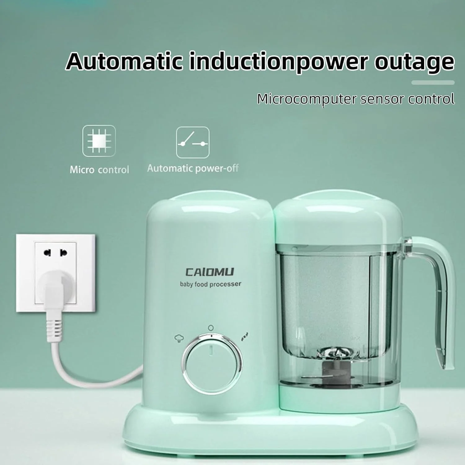 دستگاه غذاساز کودک 4 در 1، پردازنده و بخارپز چند منظوره غذای کودک، مخلوط کن پوره، آسیاب کوچک غذا برای پخت و پز