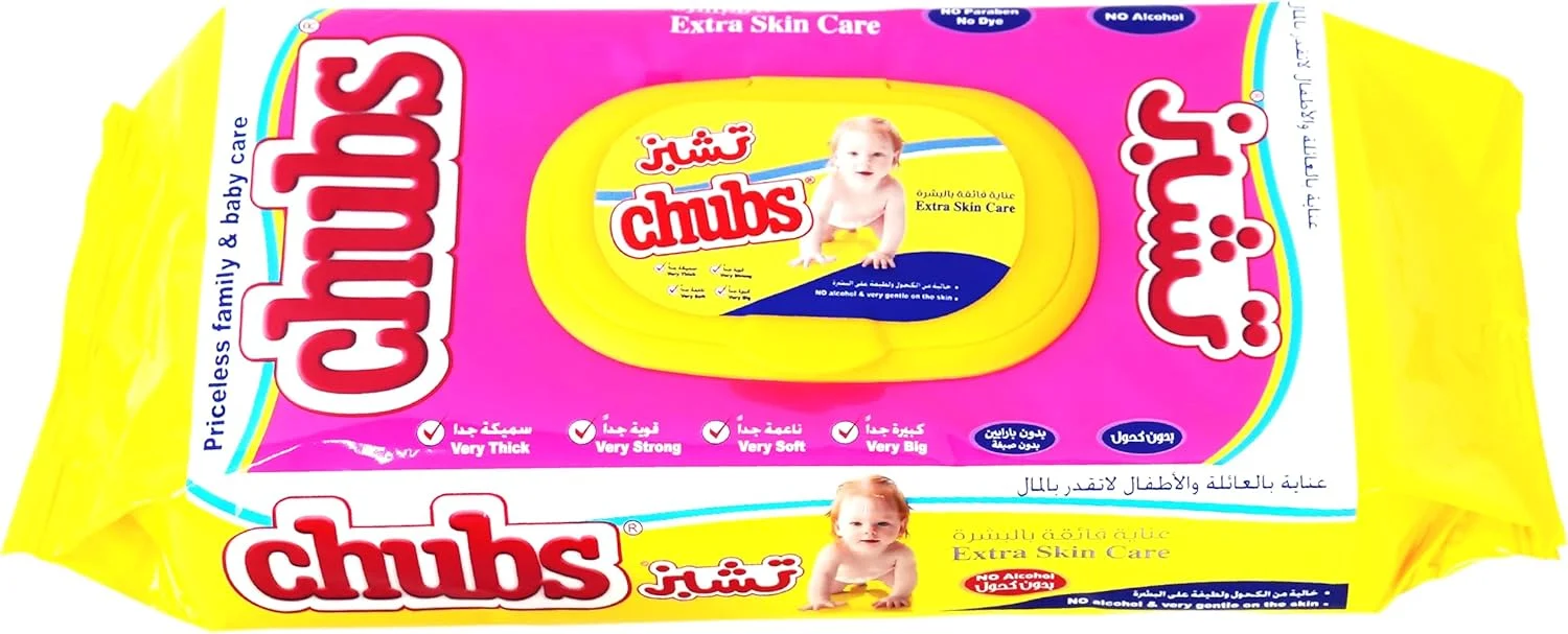 دستمال مرطوب بچه چابس، مراقبت ویژه پوست، 40 عددی دستمال مرطوب بچه چابس، مراقبت ویژه پوست، 40 عددی