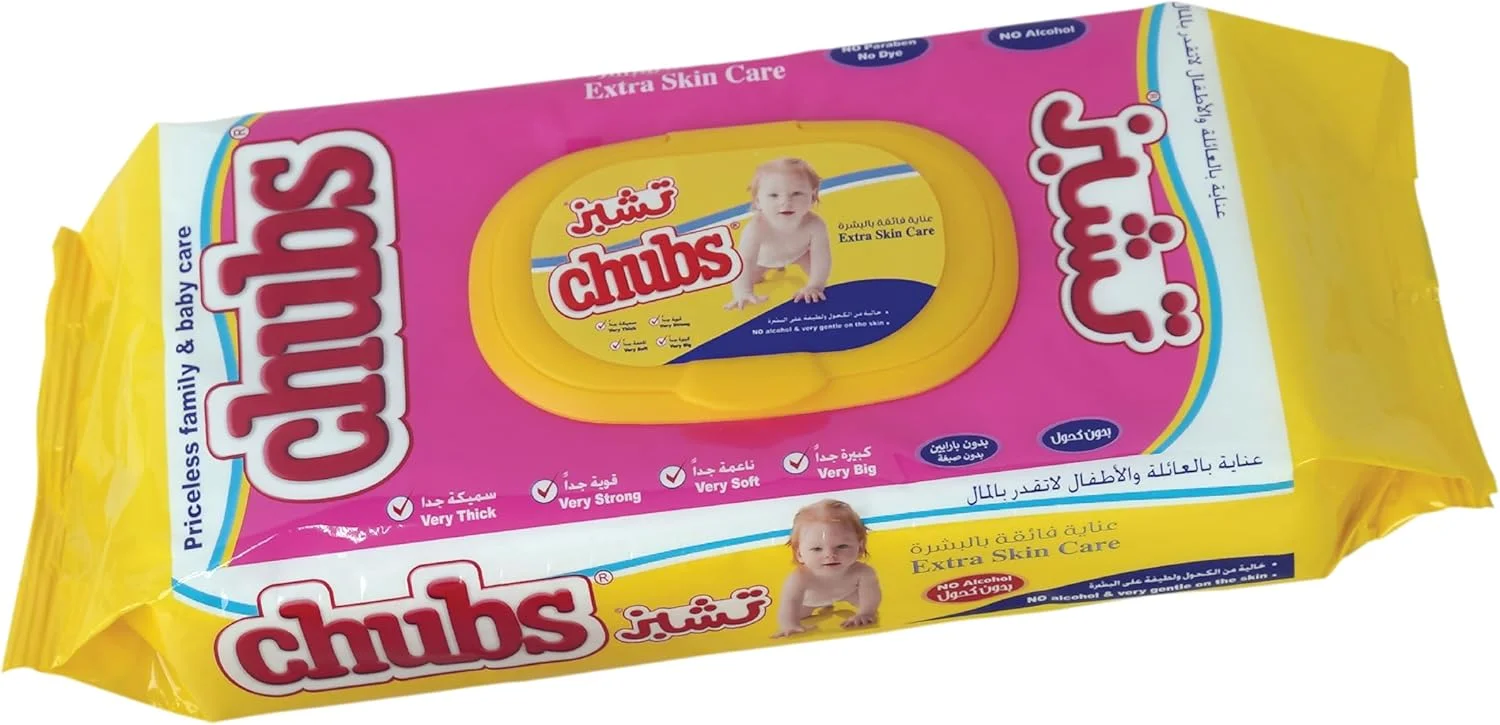دستمال مرطوب بچه چابس، مراقبت ویژه پوست، 40 عددی دستمال مرطوب بچه چابس، مراقبت ویژه پوست، 40 عددی
