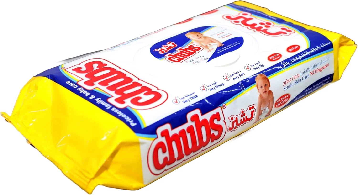 دستمال مرطوب چابز بیبی سنسیتی، بسته 40 عددی