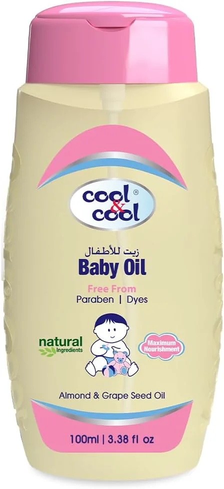 روغن کودک کول اند کول - 100 میلی لیتر - فاقد پارابن، غنی شده با ویتامین E و روغن هسته انگور برای آبرسانی ملایم روغن کودک کول اند کول - 100 میلی لیتر - فاقد پارابن، غنی شده با ویتامین E و روغن هسته انگور برای آبرسانی ملایم