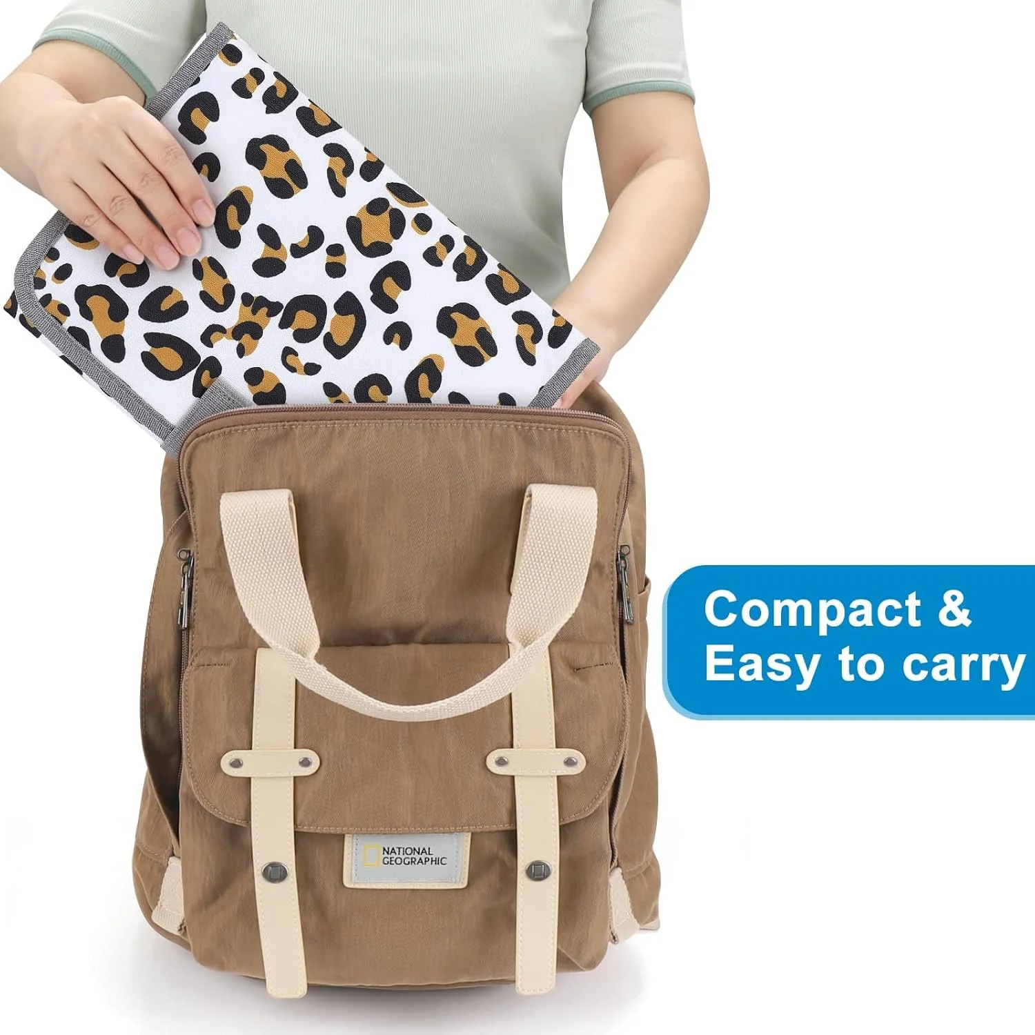 زیرانداز تعویض پوشک قابل حمل، زیرانداز ضد آب کودک، زیرانداز تاشو مسافرتی برای نوزاد، مناسب برای هدیه نوزاد پسر و دختر (50 * 63 سانتی متر) زیرانداز تعویض پوشک قابل حمل، زیرانداز ضد آب کودک، زیرانداز تاشو مسافرتی برای نوزاد، مناسب برای هدیه نوزاد پسر و دختر (50 * 63 سانتی متر)