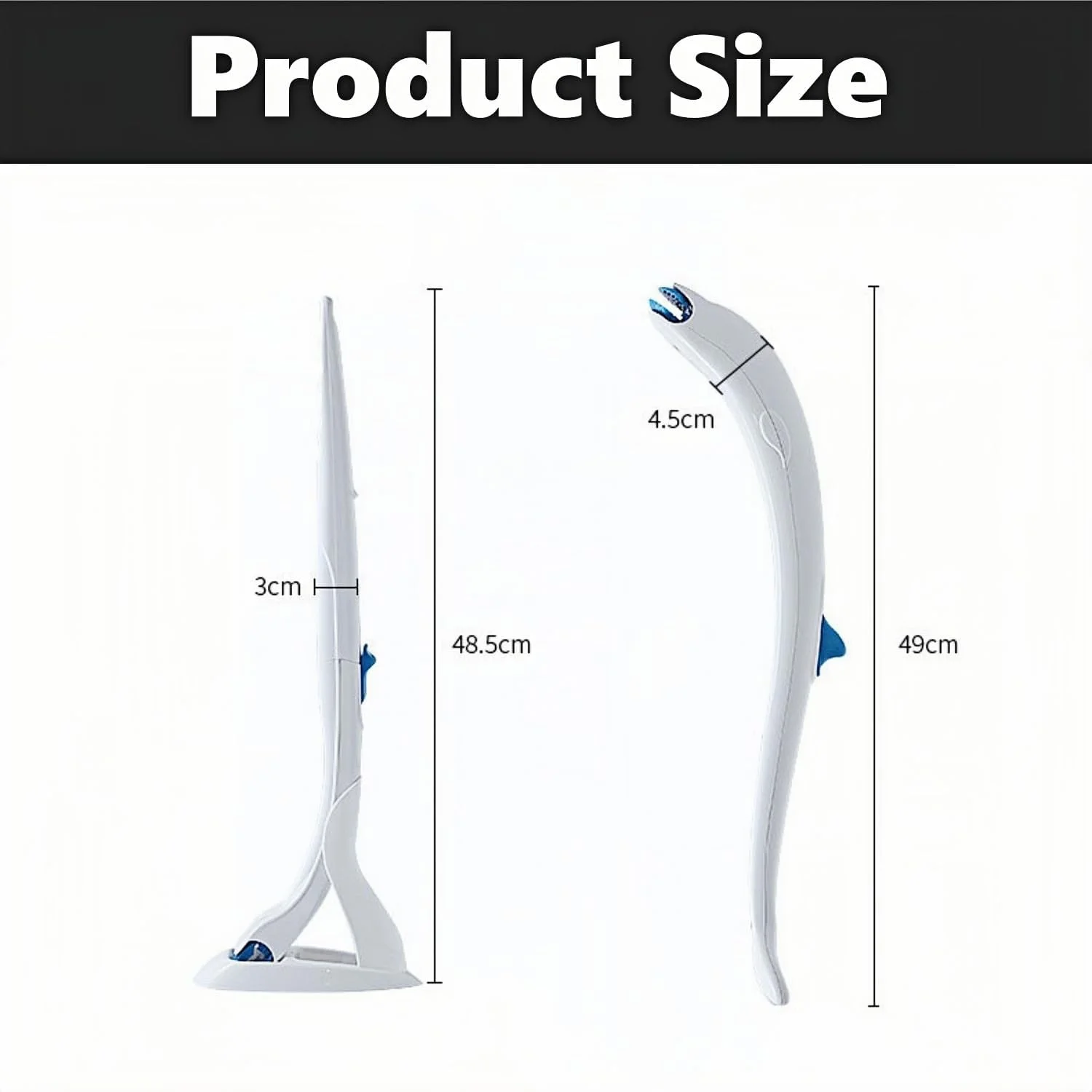 برس تمیز کننده توالت، برس توالت دیواری با 24 عدد پد تمیز کننده اسطوخودوس یکبار مصرف، کیت برس و دسته تمیز کننده توالت دلفینی زیبا با قلاب