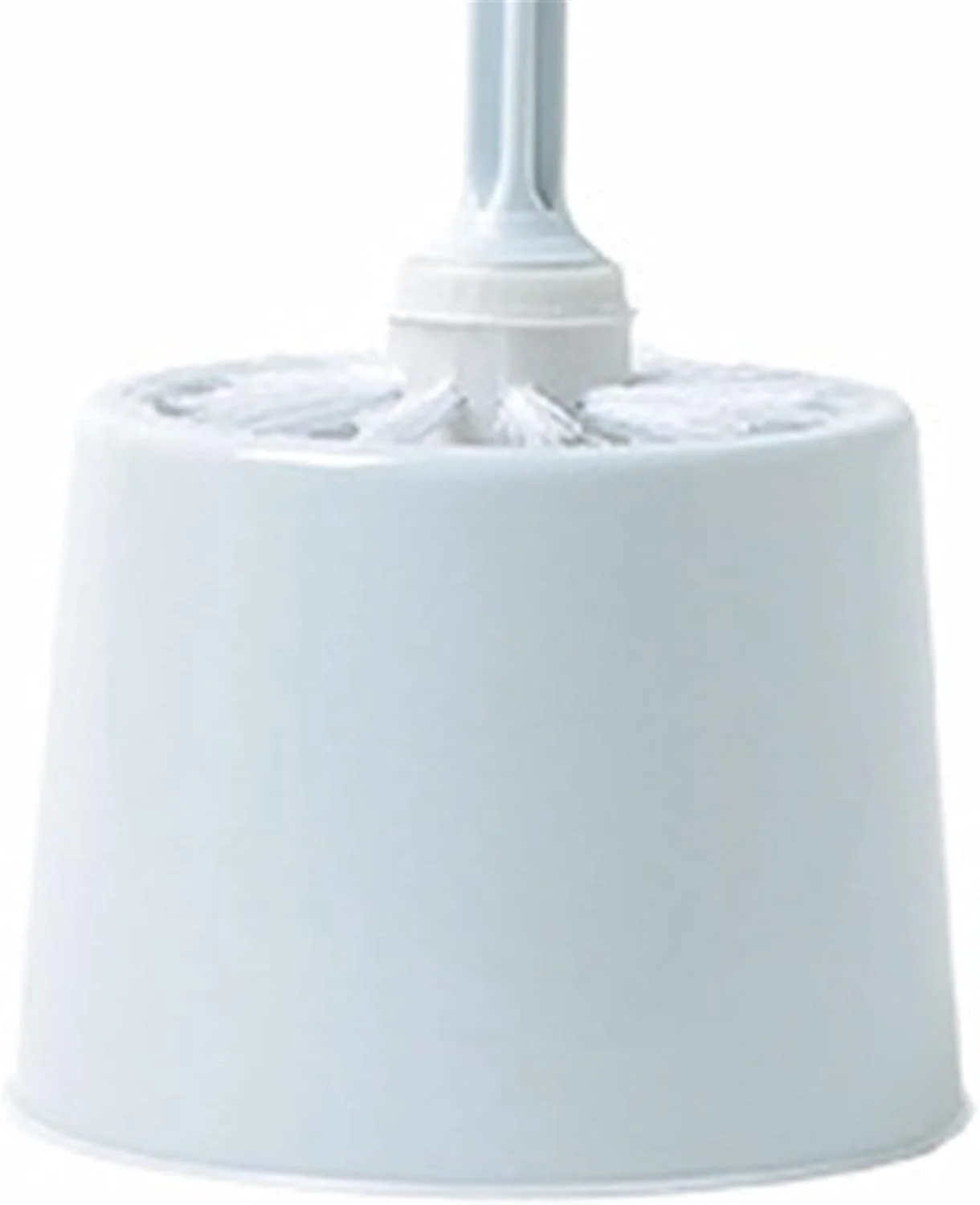 جا برس توالت به همراه برس نرم و جمع و جور برای تمیز کردن عمیق سرویس بهداشتی، به رنگ آبی