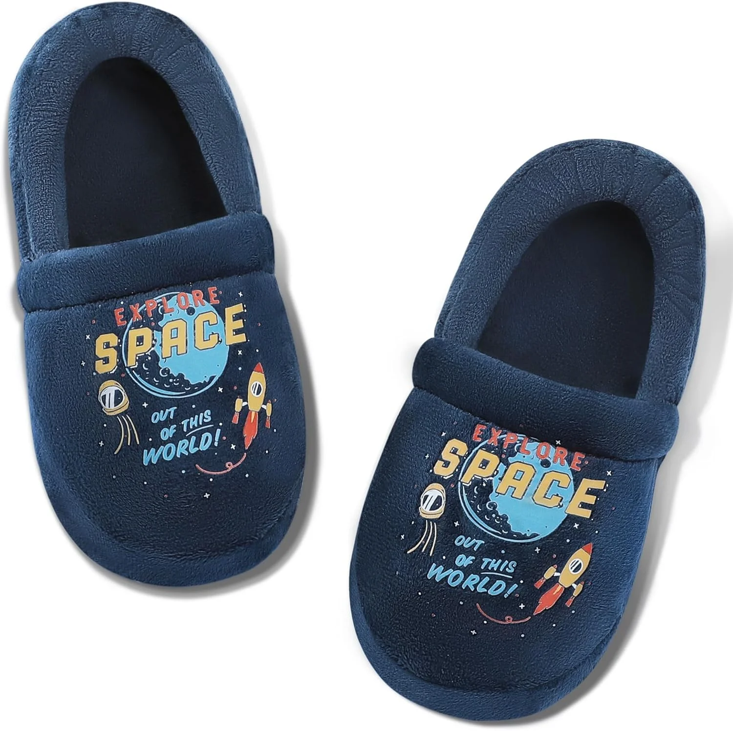 دمپایی پسرانه نرم و راحت با فوم حافظه دار ضد لغزش مناسب کودکان کوچک/بزرگ، دمپایی سرپوشیده و روباز بچگانه