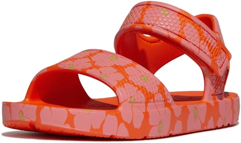 صندل های بچگانه فیت فلاپ مدل Iqushion با طرح گل شقایق، صندل ارگونومیک مناسب کودکان