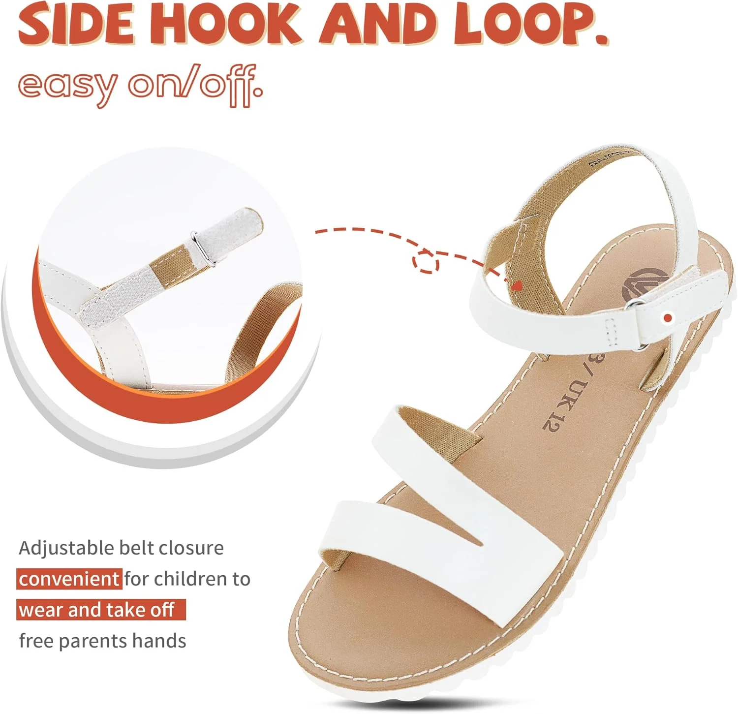 صندل های بند دار گلادیاتوری دخترانه، کفش های تابستانی با انگشت باز