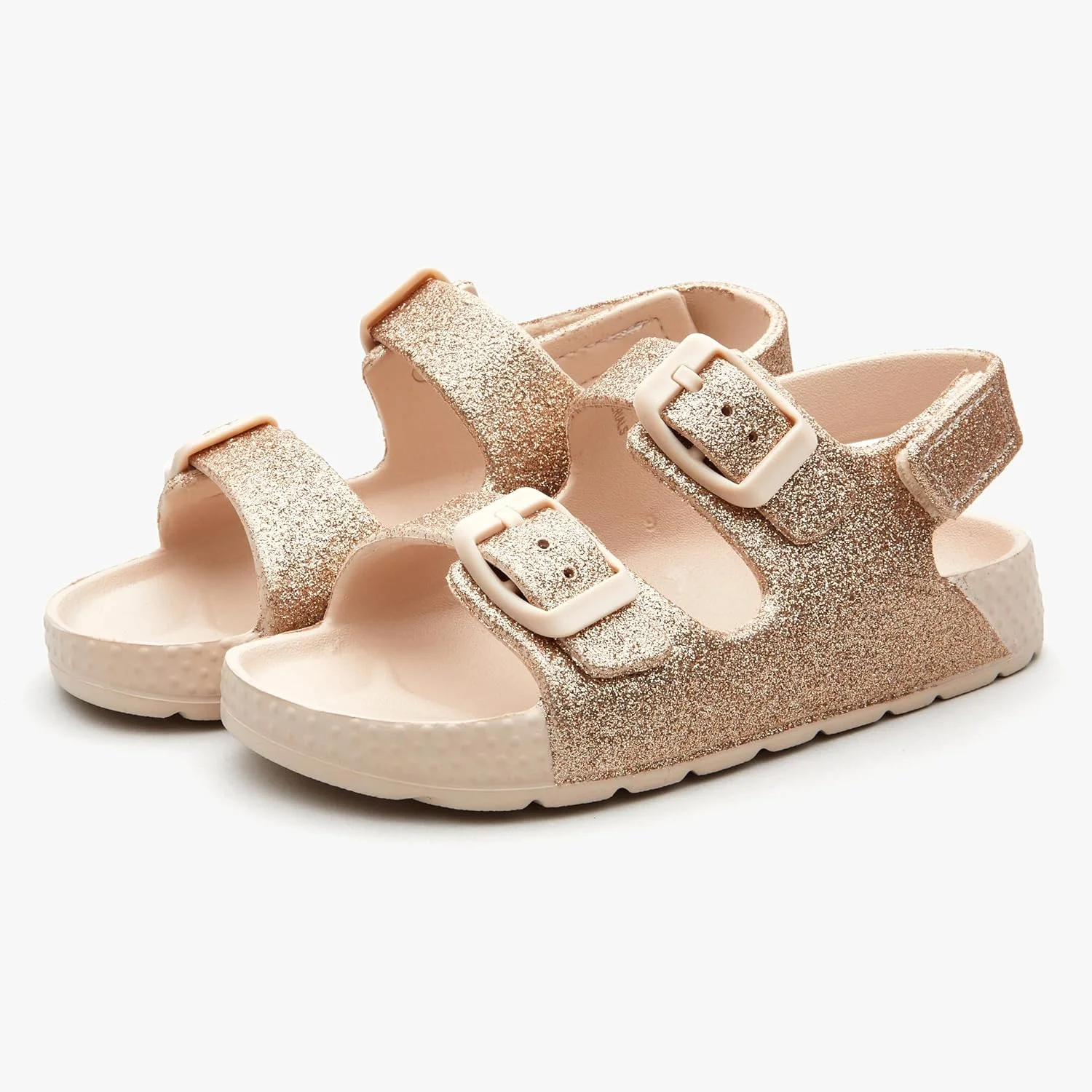 صندل های سبک وزن ایزی استار پسرانه و دخترانه با سگک های قابل تنظیم دوگانه و بست قلاب و حلقه در قسمت پاشنه