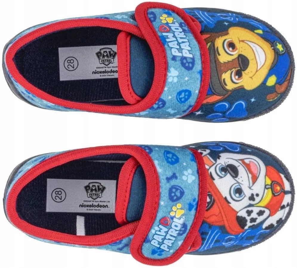 دمپایی پسرانه سگ های نگهبان با بست، مناسب برای پسران 2 تا 6 سال، دمپایی های گرم و ضد لغزش