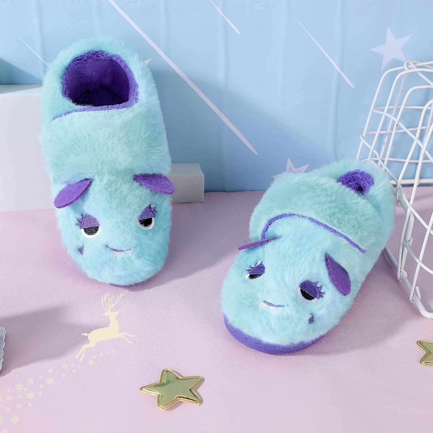 دمپایی دخترانه MIXIN برای کودکان، دمپایی فوم حافظه دار برای کودکان نوپا، کفش های گرم خانه کودکانه داخل و خارج از منزل دمپایی دخترانه MIXIN برای کودکان، دمپایی فوم حافظه دار برای کودکان نوپا، کفش های گرم خانه کودکانه داخل و خارج از منزل