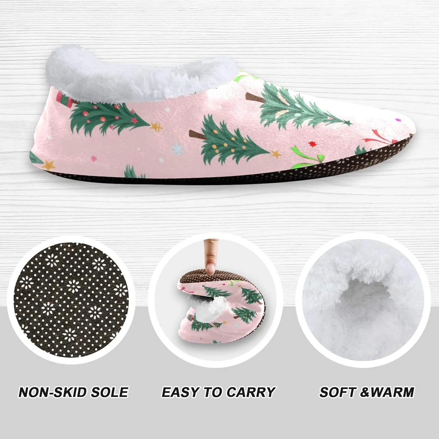 دمپایی روفرشی پسرانه دخترانه دوسدیل، کفش های خانگی گرم و نرم با فوم حافظه دار و زیره ضد لغزش مناسب اتاق خواب و مسافرت