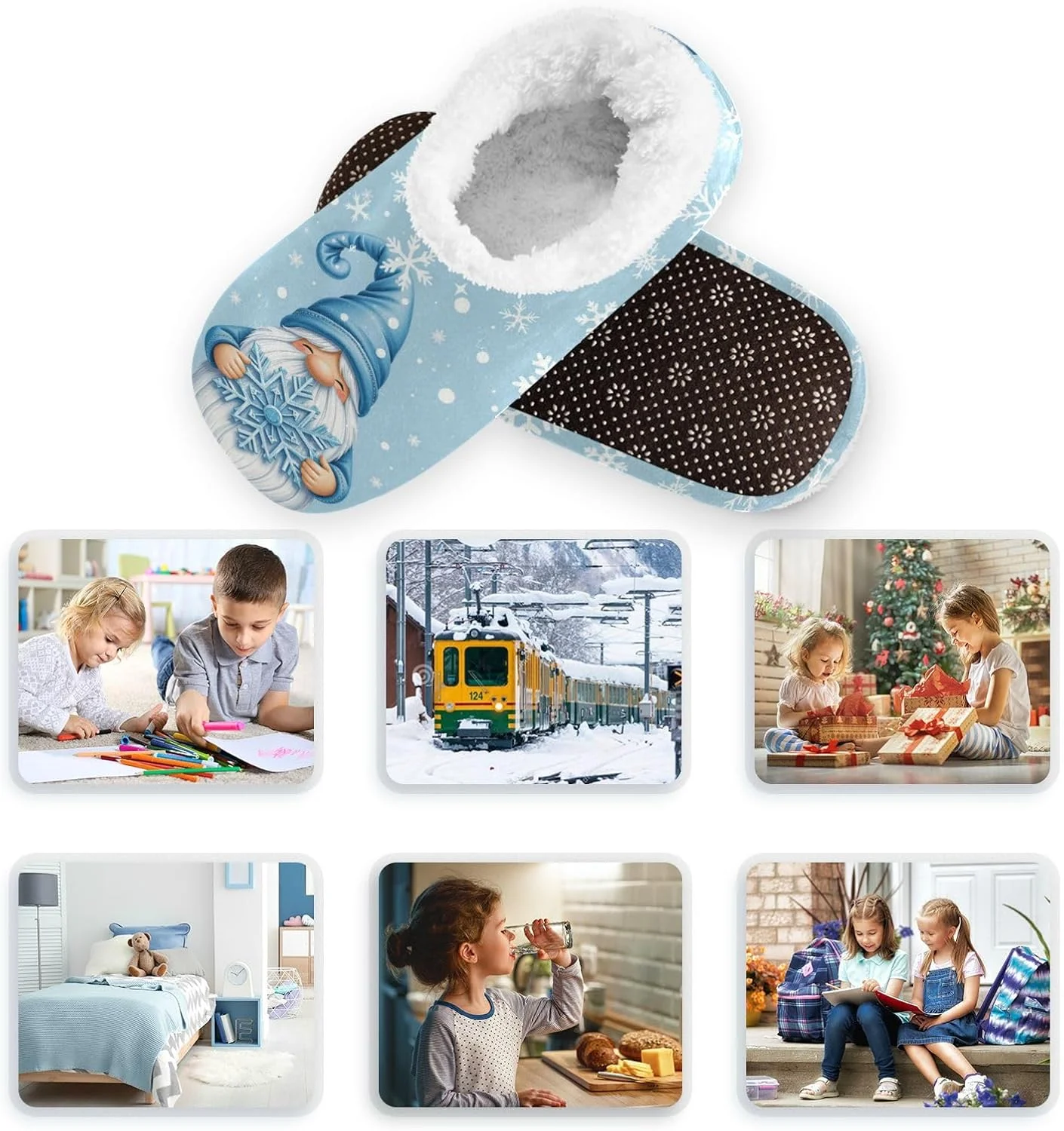 دمپایی روفرشی پسرانه دخترانه دوسدیل، کفش های نرم و گرم خانگی، دمپایی اسپا با فوم حافظه دار و ضد لغزش مناسب اتاق خواب و مسافرت دمپایی روفرشی پسرانه دخترانه دوسدیل، کفش های نرم و گرم خانگی، دمپایی اسپا با فوم حافظه دار و ضد لغزش مناسب اتاق خواب و مسافرت