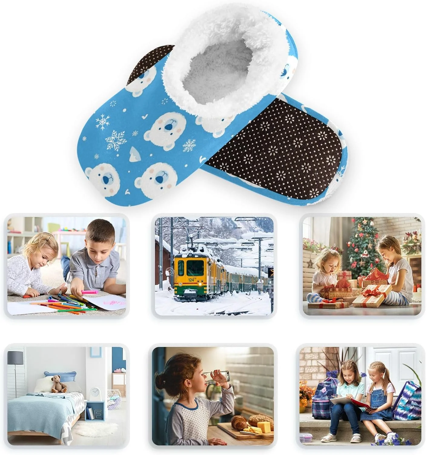 دمپایی روفرشی پسرانه دخترانه دوسدیل، کفش های نرم و گرم خانگی، دمپایی اسپا با فوم حافظه دار و ضد لغزش مناسب اتاق خواب و مسافرت دمپایی روفرشی پسرانه دخترانه دوسدیل، کفش های نرم و گرم خانگی، دمپایی اسپا با فوم حافظه دار و ضد لغزش مناسب اتاق خواب و مسافرت