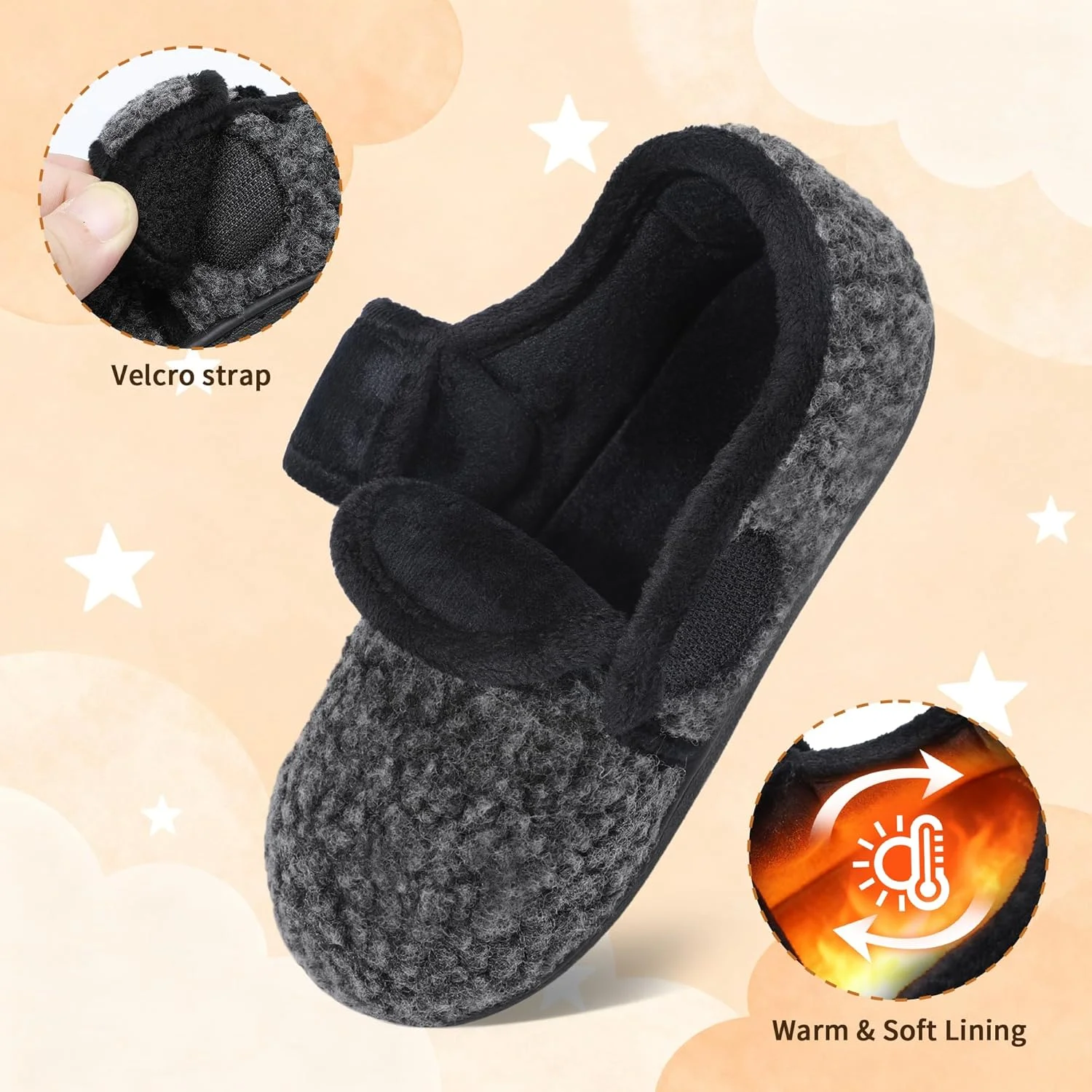 دمپایی روفرشی پسرانه، دمپایی خانه، فوم حافظه دار، زیره ضد لغزش، کفش پیاده روی گرم زمستانی دمپایی روفرشی پسرانه، دمپایی خانه، فوم حافظه دار، زیره ضد لغزش، کفش پیاده روی گرم زمستانی