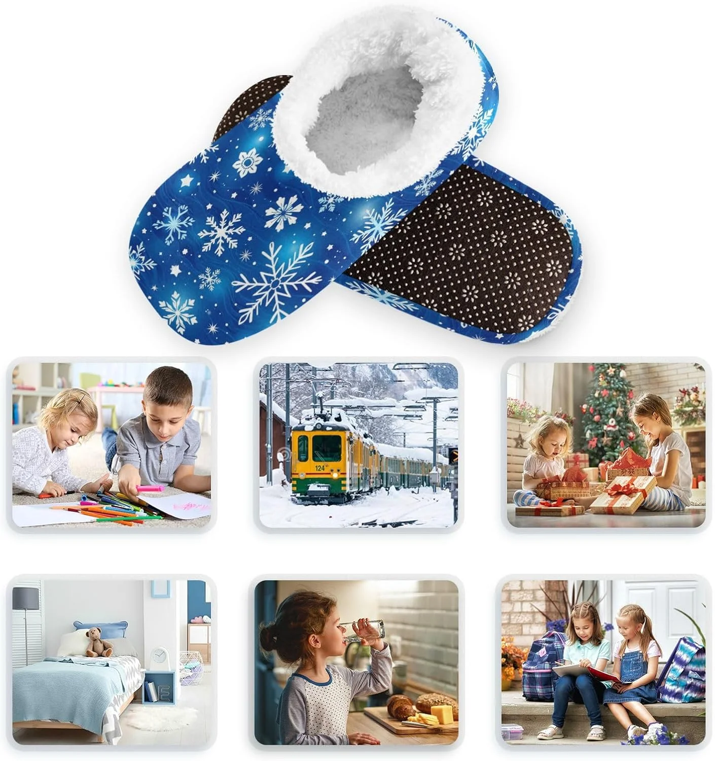 دمپایی روفرشی پسرانه دخترانه دوسدیل، کفش های نرم و گرم خانگی، دمپایی فوم حافظه دار ضد لغزش مناسب اتاق خواب و مسافرت دمپایی روفرشی پسرانه دخترانه دوسدیل، کفش های نرم و گرم خانگی، دمپایی فوم حافظه دار ضد لغزش مناسب اتاق خواب و مسافرت