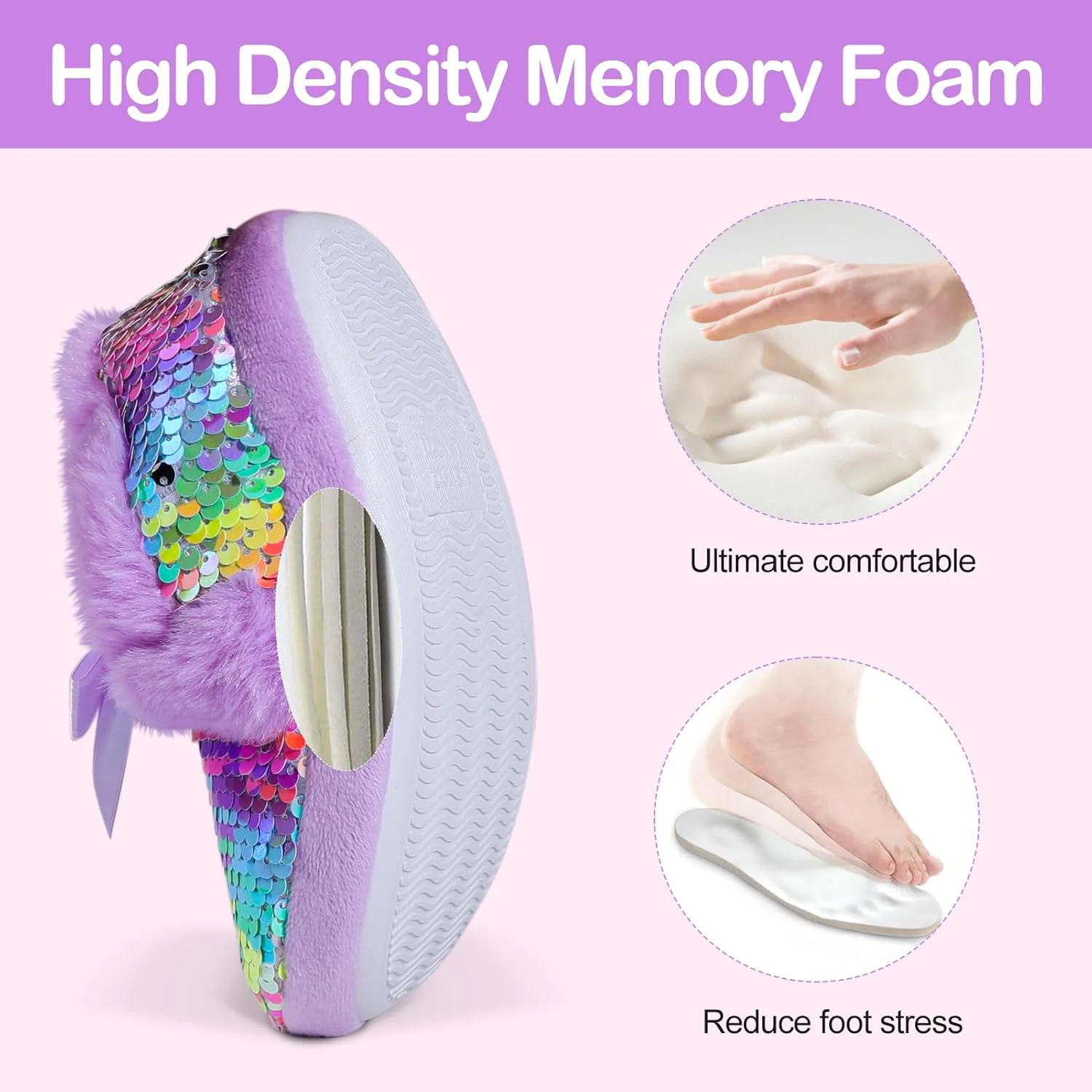 دمپایی پولکی پشمالو دخترانه، دمپایی های خانگی نرم و راحت با پاپیون روبانی برای اتاق خواب دخترانه داخل و خارج از منزل دمپایی پولکی پشمالو دخترانه، دمپایی های خانگی نرم و راحت با پاپیون روبانی برای اتاق خواب دخترانه داخل و خارج از منزل