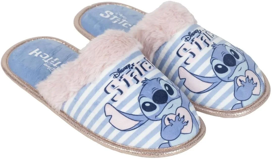 دمپایی روفرشی استیچ دیزنی، مناسب دختران و بانوان، طرح لژدار