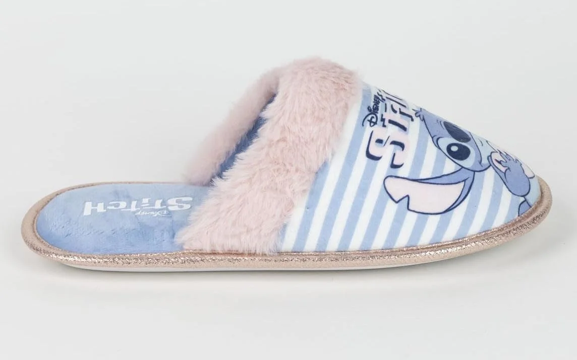 دمپایی روفرشی استیچ دیزنی، مناسب دختران و بانوان، طرح لژدار