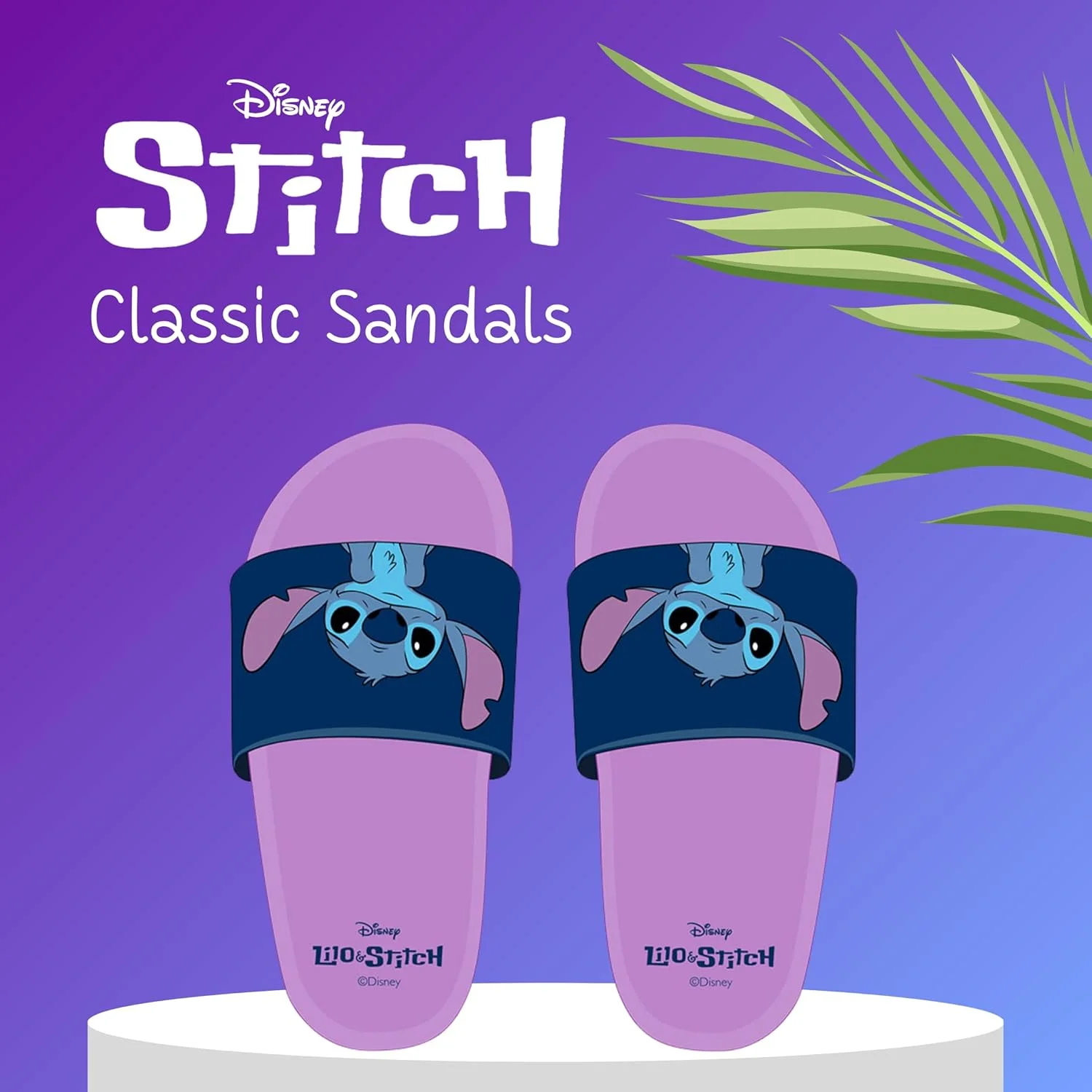 صندل های کلاسیک دخترانه دیزنی، طرح استیچ، سایزهای ۸ تا ۱۲ انگلیس