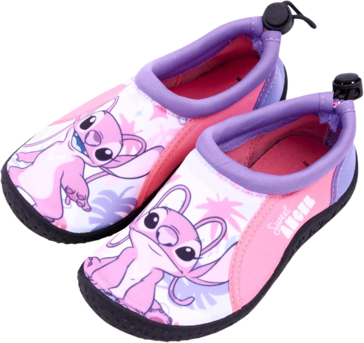 صندل های دخترانه دیزنی استیچ و انجل، کفش های ضد لغزش، کفش های آبی، سایزهای 24 تا 34 اروپا