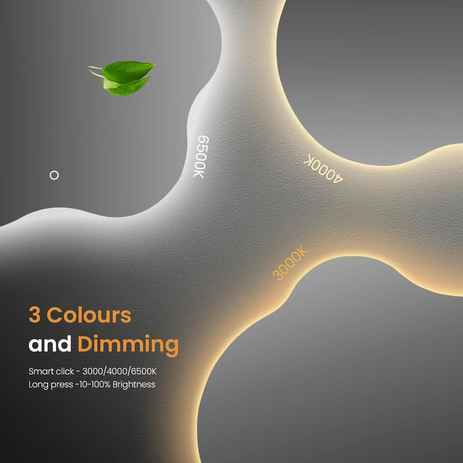 آینه حمام LED با نور پس زمینه EMKE، 45x50 سانتی متر، آینه روشویی نامتقارن دیواری با لمس، ضد بخار، کم نور شونده و 3 رنگ، آینه دیواری بدون قاب روشن برای اتاق خواب، عمودی/افقی آینه حمام LED با نور پس زمینه EMKE، 45x50 سانتی متر، آینه روشویی نامتقارن دیواری با لمس، ضد بخار، کم نور شونده و 3 رنگ، آینه دیواری بدون قاب روشن برای اتاق خواب، عمودی/افقی