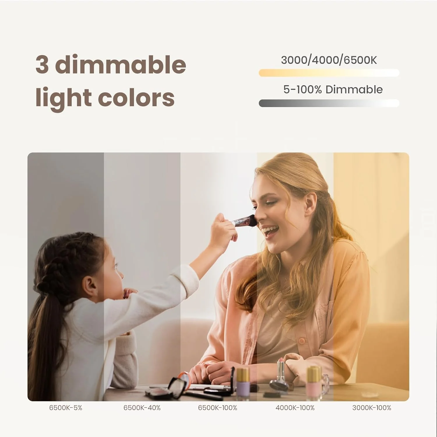 آینه نامتقارن حمام EMKE با چراغ های LED، 60 در 45 سانتی متر، آینه هوشمند LED نامنظم حمام با پد ضد بخار، 3 رنگ قابل تنظیم، کلید لمسی، آینه با عملکرد حافظه، آینه LED دیواری