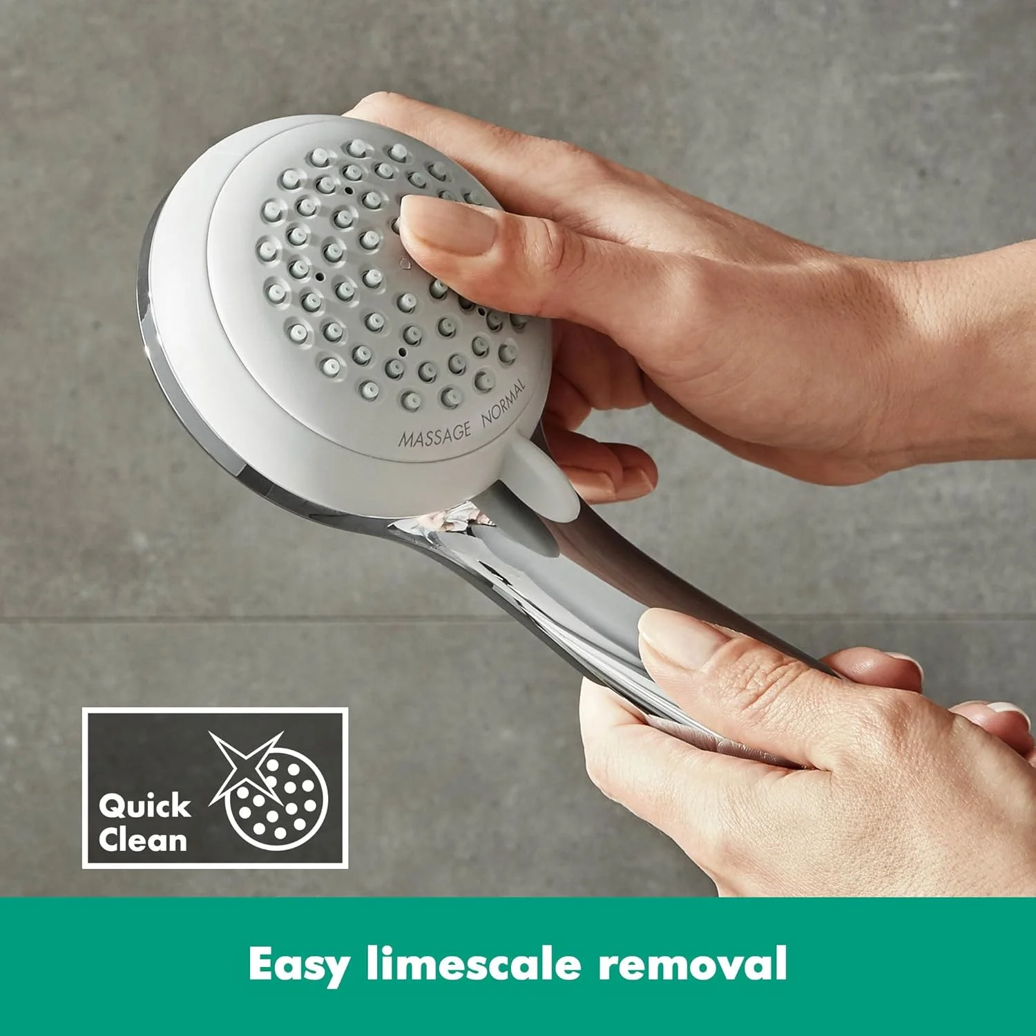 دوش دستی هانسگروهه Crometta 85 Vario، دو حالت اسپری، کروم