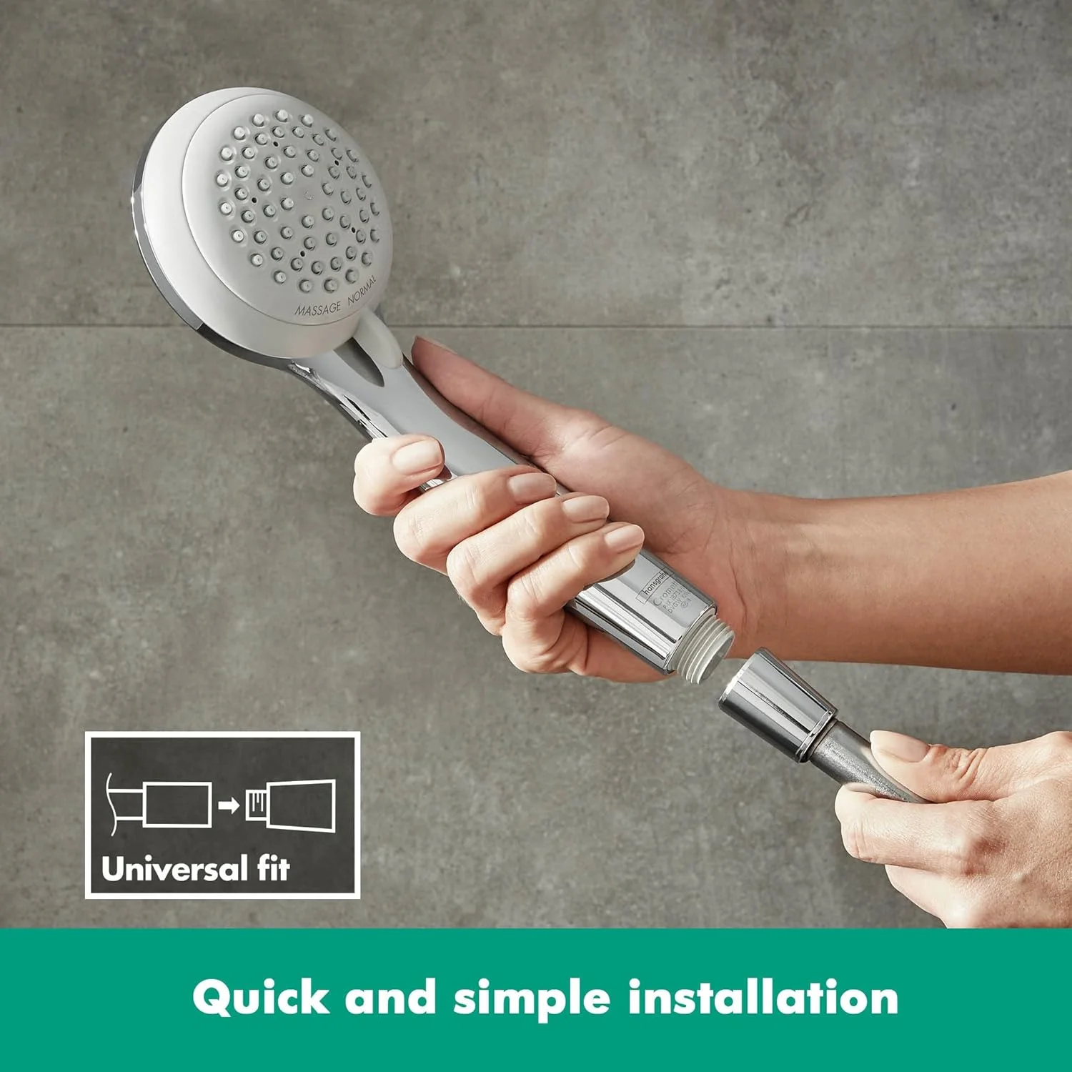 دوش دستی هانسگروهه Crometta 85 Vario، دو حالت اسپری، کروم