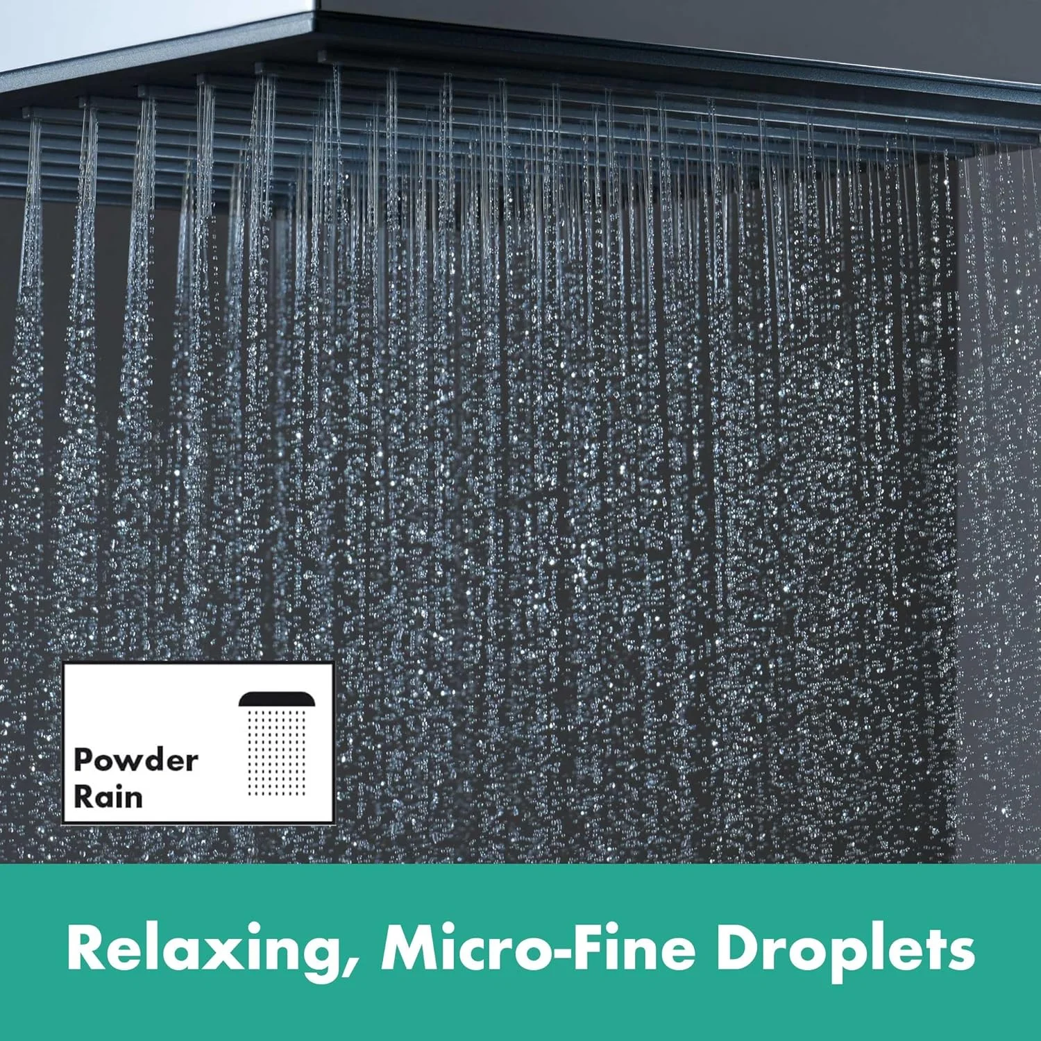 سردوش مربعی 260 میلی‌متری هانسگروهه مدل Pulsify E 24330000 با یک نوع جت برای نصب دیواری یا سقفی، سردوش با عملکرد ضد رسوب، کروم