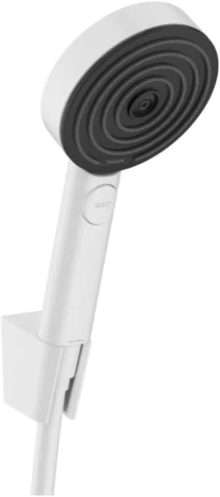 ست دوش هانسگروهه Pulsify Select S، سردوش با نگهدارنده دوش و شلنگ دوش 1.60 متری، دوش دستی با 3 حالت پاشش (Relaxation)، سفید مات، 24303700