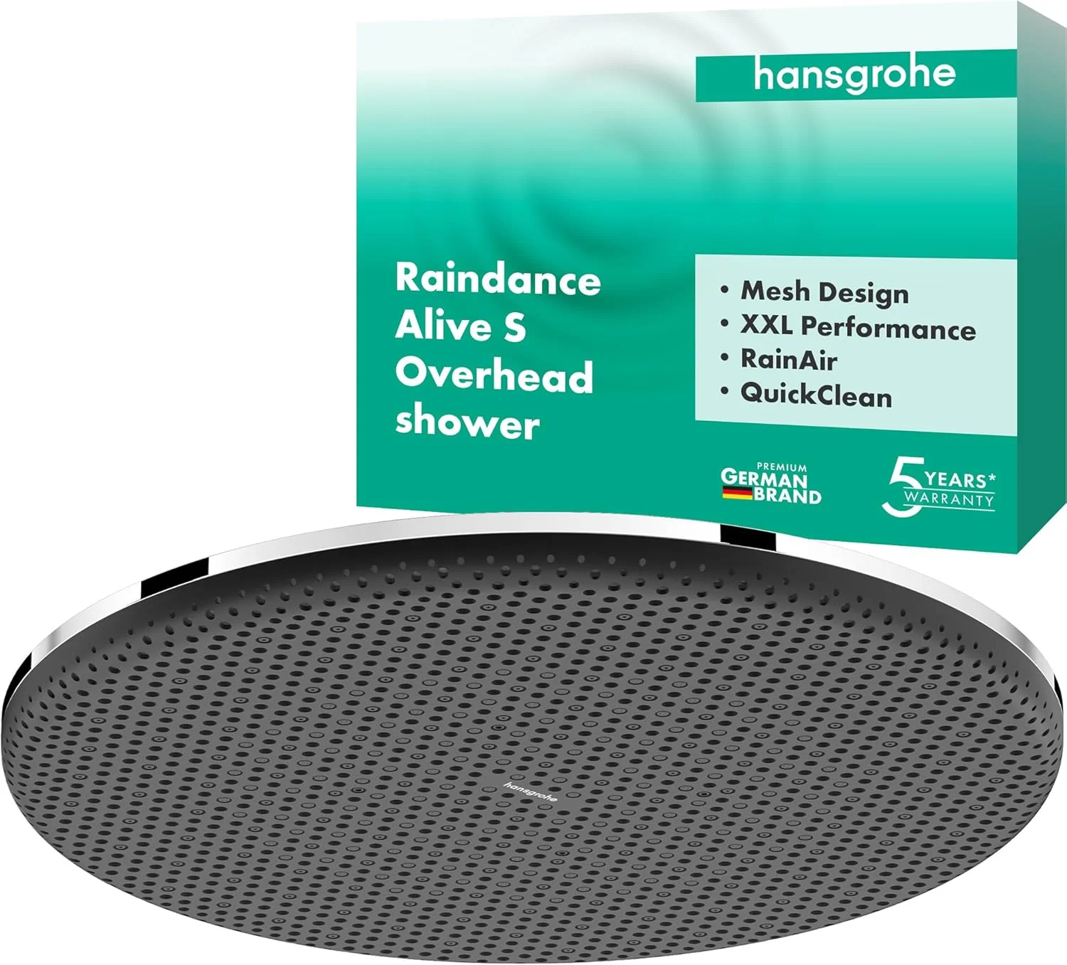 سردوش گرد 300 میلیمتری Hansgrohe Raindance Alive S 24520000 با یک نوع جت برای نصب دیواری یا سقفی، سردوش با عملکرد ضد رسوب، کروم سردوش گرد 300 میلیمتری Hansgrohe Raindance Alive S 24520000 با یک نوع جت برای نصب دیواری یا سقفی، سردوش با عملکرد ضد رسوب، کروم