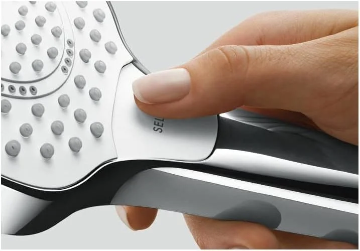 دوش دستی هانسگروهه کروما سلکت اس 110 واریو صرفه جویی در مصرف آب 9 لیتر در دقیقه، سفید/کروم، 26803400 دوش دستی هانسگروهه کروما سلکت اس 110 واریو صرفه جویی در مصرف آب 9 لیتر در دقیقه، سفید/کروم، 26803400