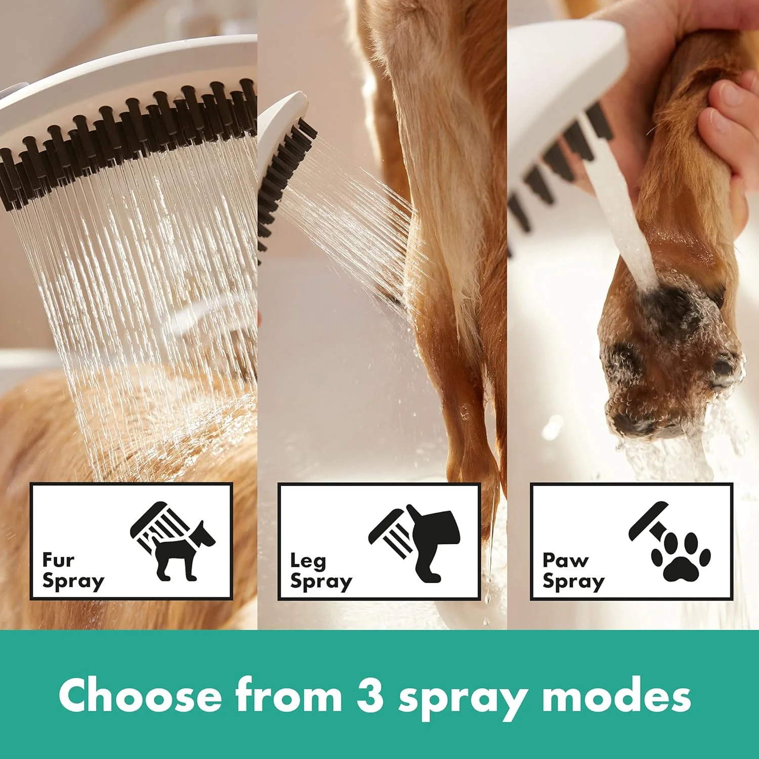 سردوش سگ هانسگروهه Furly 26640700 150 3Jet با دکمه های نوازش، سفید مات سردوش سگ هانسگروهه Furly 26640700 150 3Jet با دکمه های نوازش، سفید مات