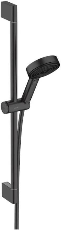 ست دوش هانسگروهه Pulsify Select S، سردوش با میله دوش 65 سانتیمتری، شلنگ دوش، نگهدارنده دوش، دوش دستی با 3 حالت پاشش (Relaxation)، مشکی مات، 24160670 ست دوش هانسگروهه Pulsify Select S، سردوش با میله دوش 65 سانتیمتری، شلنگ دوش، نگهدارنده دوش، دوش دستی با 3 حالت پاشش (Relaxation)، مشکی مات، 24160670