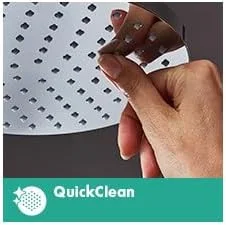 ست دوش دستی 4 اینچی هانسگروهه Vernis Blend، مدرن، 3 حالته (بارانی، IntenseRain) با QuickClean و شلنگ، روکش کروم، 6.6 لیتر در دقیقه، 04950000 ست دوش دستی 4 اینچی هانسگروهه Vernis Blend، مدرن، 3 حالته (بارانی، IntenseRain) با QuickClean و شلنگ، روکش کروم، 6.6 لیتر در دقیقه، 04950000