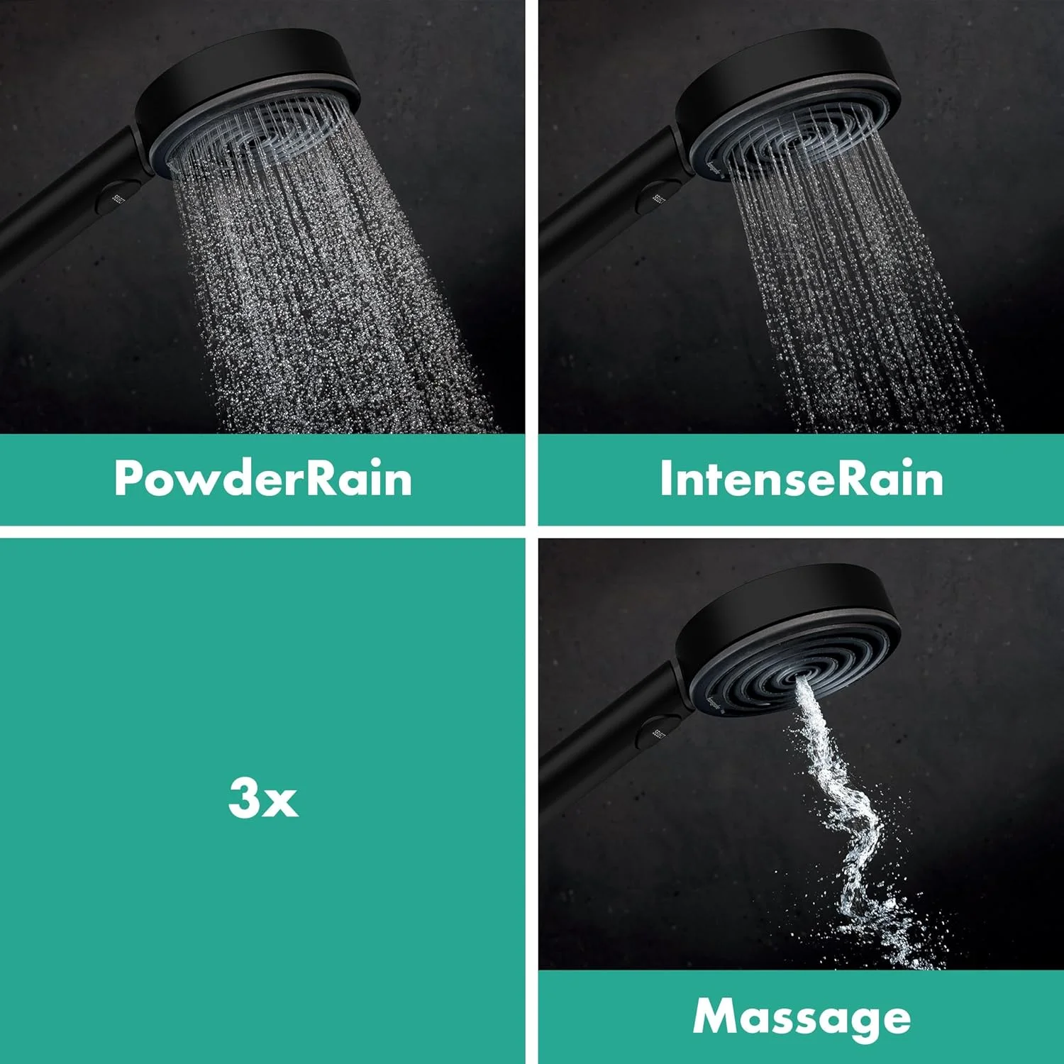 هانسگروهه Pulsify Select S - ست دوش صرفه جویی در آب با ترموستات دوش Ecostat Element، با سر دوش 8,2 لیتر در دقیقه (EcoSmart)، میله دوش 90 سانتی متری، شلنگ و نگهدارنده دوش، مشکی مات، 24271670 هانسگروهه Pulsify Select S - ست دوش صرفه جویی در آب با ترموستات دوش Ecostat Element، با سر دوش 8,2 لیتر در دقیقه (EcoSmart)، میله دوش 90 سانتی متری، شلنگ و نگهدارنده دوش، مشکی مات، 24271670