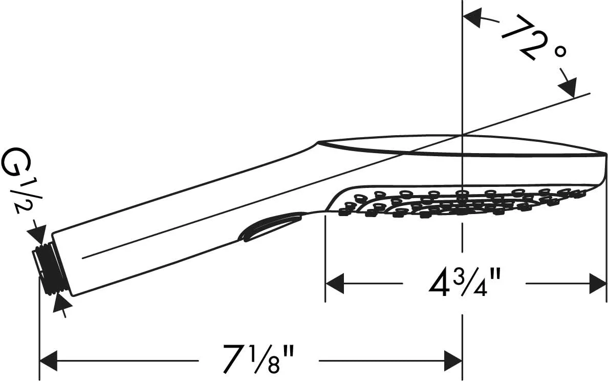دوش دستی هانسگروهه Raindance Select E با نصب آسان، 5 اینچی، مدرن، دارای 3 حالت RainAir، Rain، Whirl مدل 26521001 دوش دستی هانسگروهه Raindance Select E با نصب آسان، 5 اینچی، مدرن، دارای 3 حالت RainAir، Rain، Whirl مدل 26521001