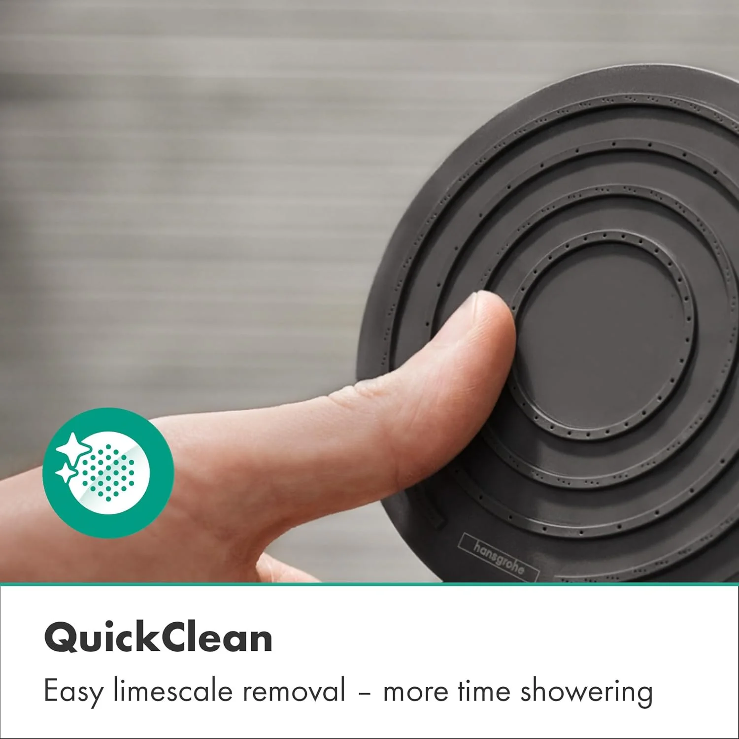 ست دوش هانسگروهه Pulsify Select S 24305700 با سردوش کاهنده مصرف آب (EcoSmart، 3 نوع جت شامل PowderRain)، شلنگ دوش (1.60 متر) و نگهدارنده سردوش، سفید مات