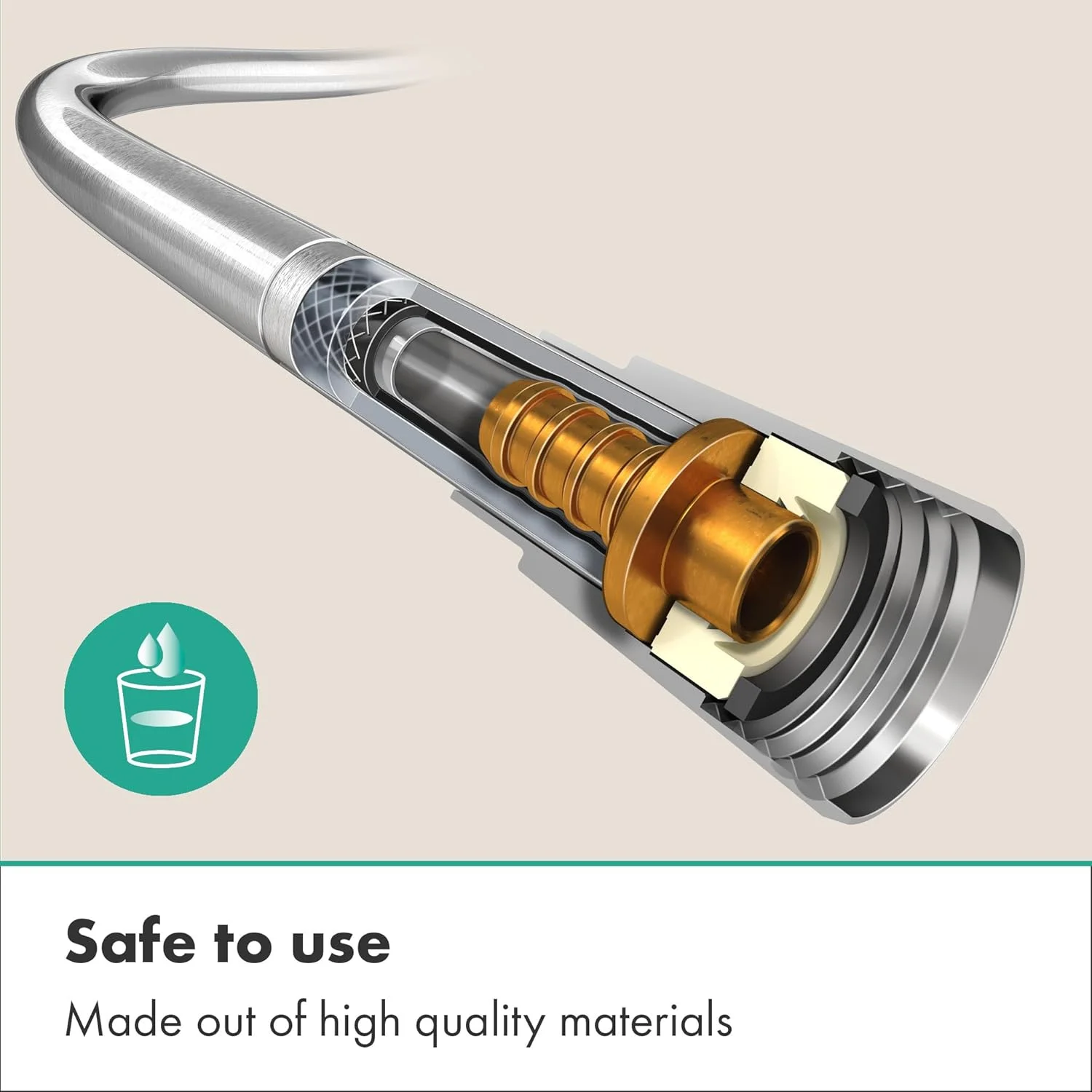 ست دوش هانسگروهه Pulsify Select S 24305700 با سردوش کاهنده مصرف آب (EcoSmart، 3 نوع جت شامل PowderRain)، شلنگ دوش (1.60 متر) و نگهدارنده سردوش، سفید مات