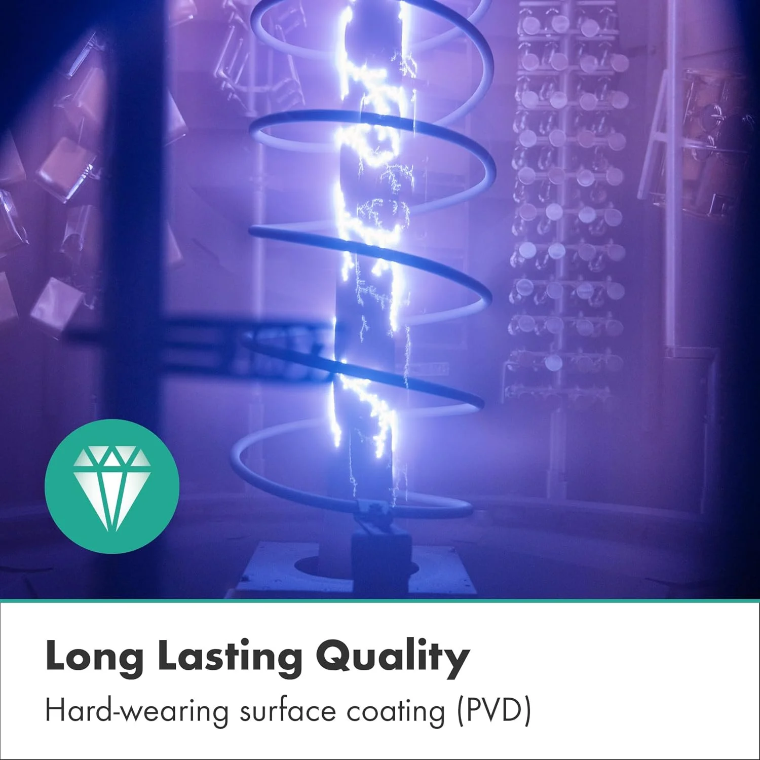 سردوش کاهنده مصرف آب هانسگروهه Raindance Select S 26516140 با نرخ جریان 5.7 لیتر در دقیقه (EcoSmart+)، سردوش دستی با 3 نوع جت شامل PowderRain، عملکرد ضد رسوب، برنز برس خورده