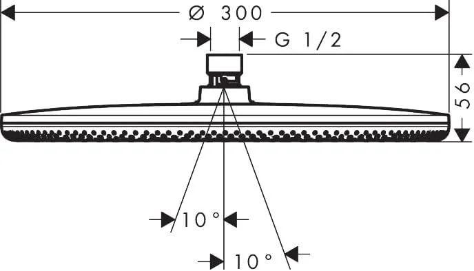 سردوش کاهنده مصرف آب هانسگروهه Raindance Alive S 24521670 (EcoSmart)، سردوش (300 میلی متر)، دوش بارانی با 1 نوع جت برای نصب روی دیوار/سقف، سردوش با عملکرد ضد رسوب، مات سردوش کاهنده مصرف آب هانسگروهه Raindance Alive S 24521670 (EcoSmart)، سردوش (300 میلی متر)، دوش بارانی با 1 نوع جت برای نصب روی دیوار/سقف، سردوش با عملکرد ضد رسوب، مات